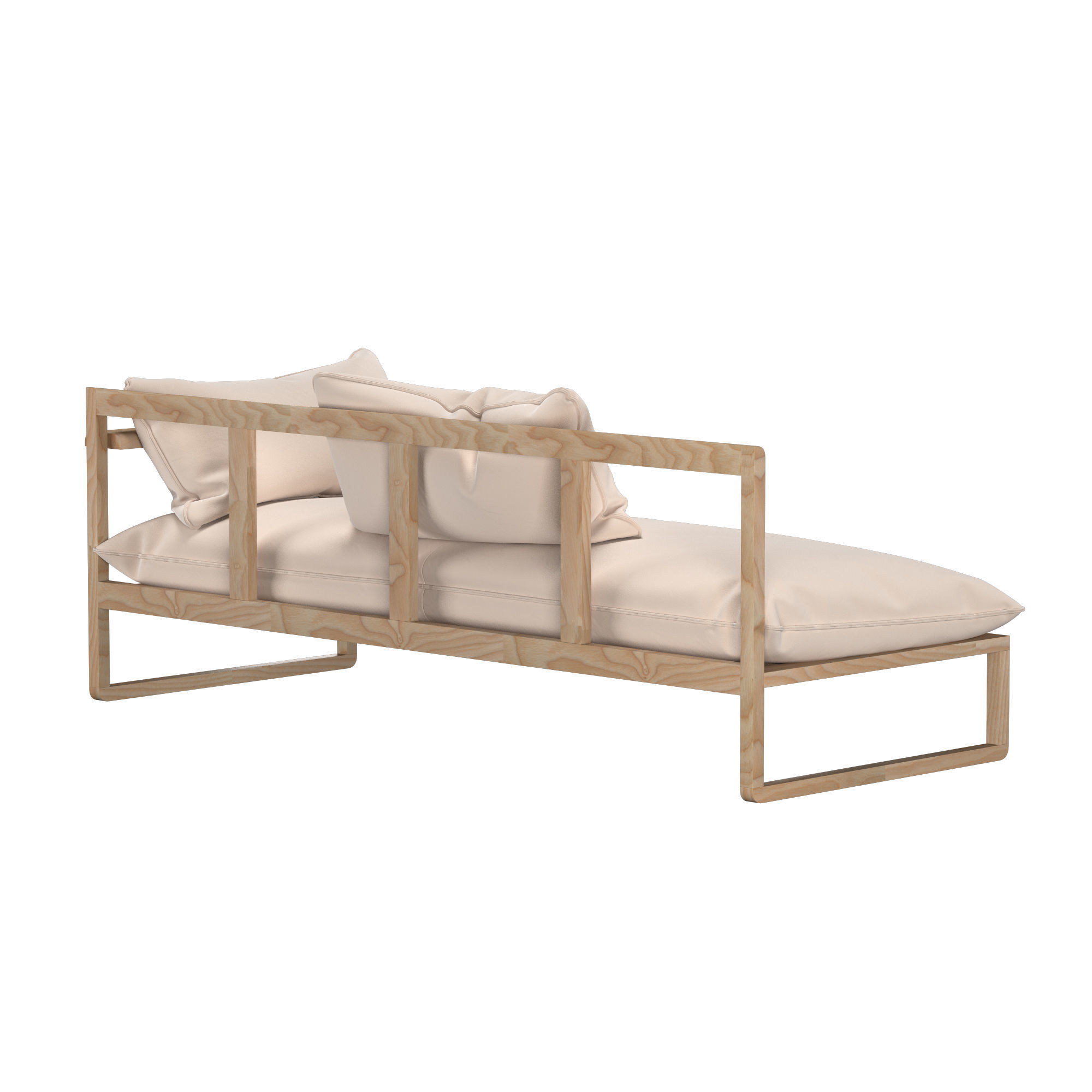 Long Chair 3D model_4