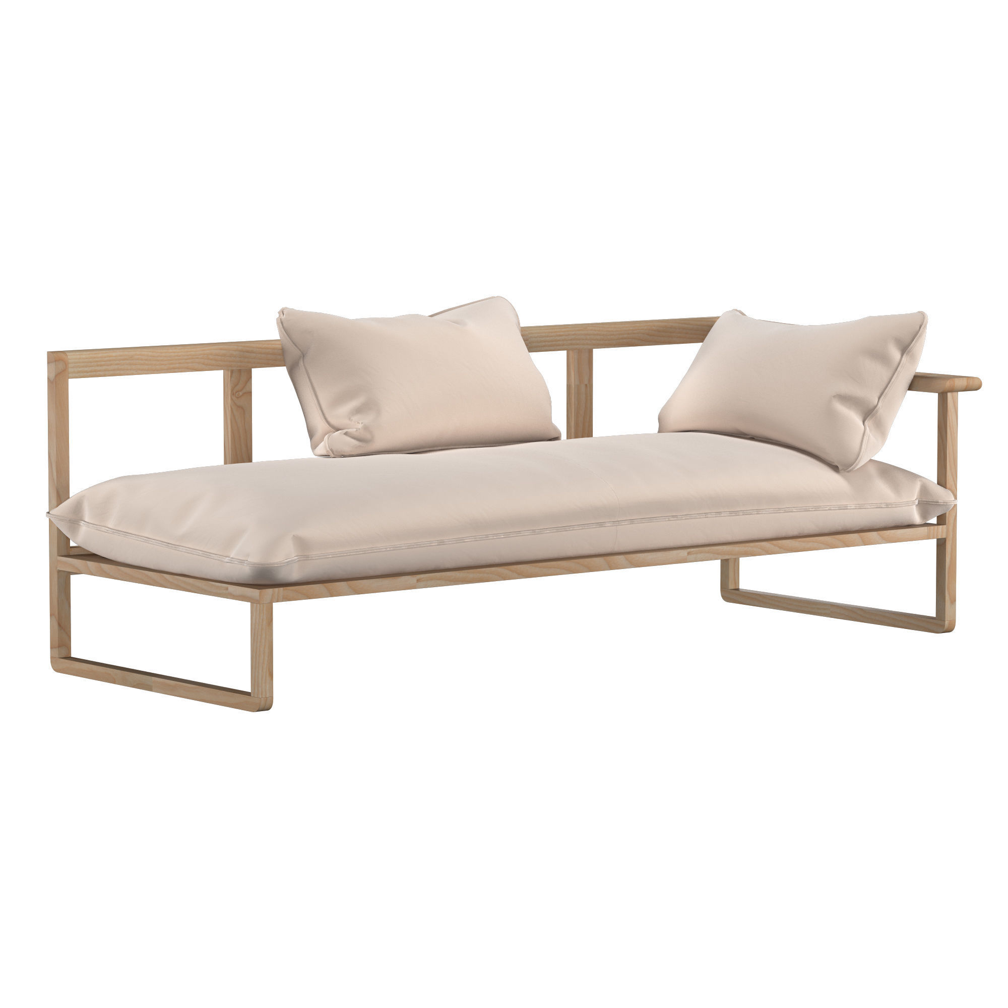 Long Chair 3D model_1