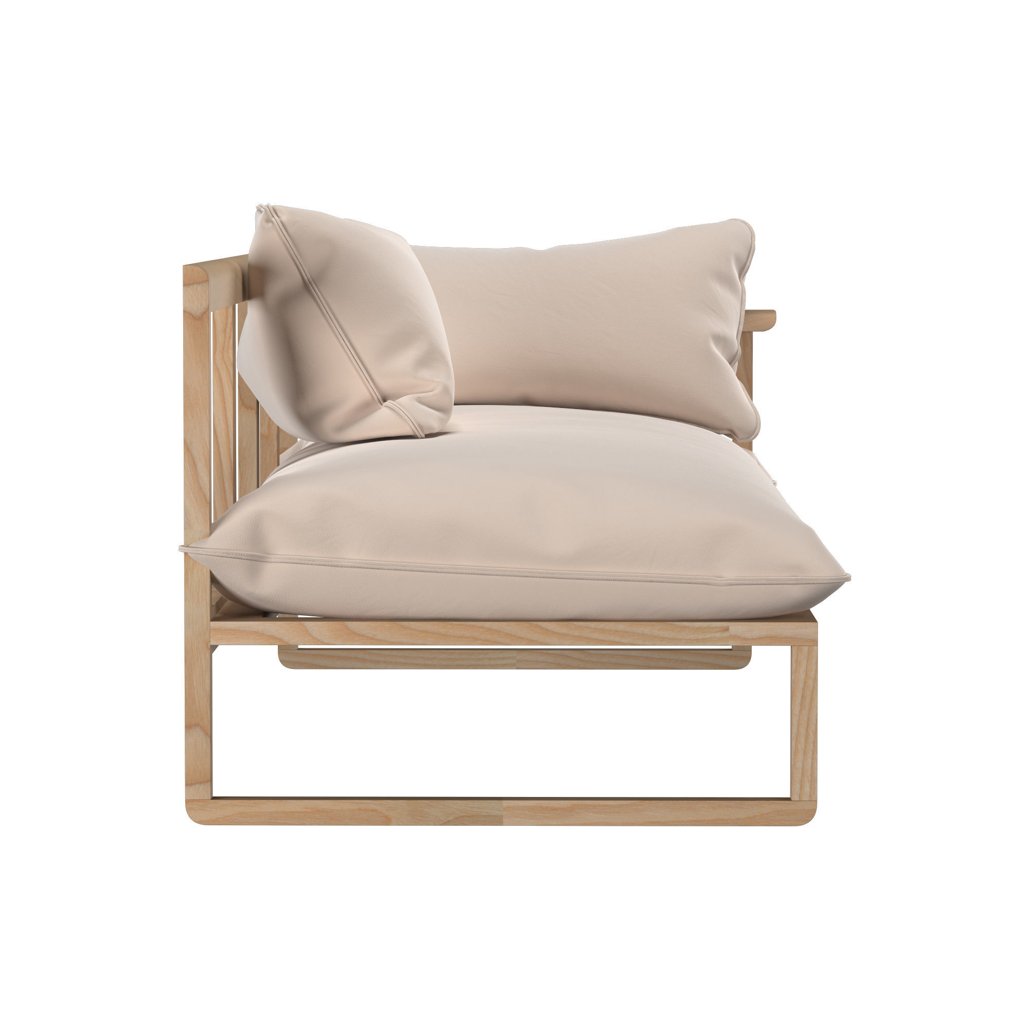 Long Chair 3D model_3