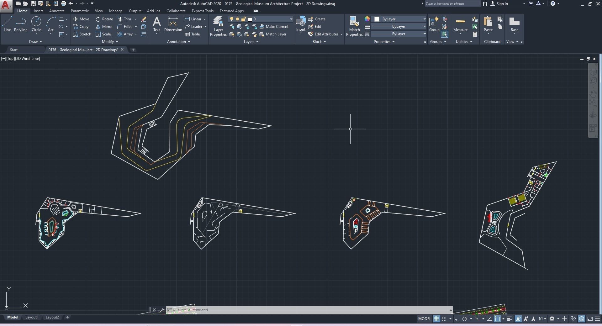 0177 - Geological Museum 3D Building - 2D Drawings 3D model_48