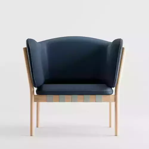 Dowel Armchair by Ton - C4D and Corona Renderer 3D model