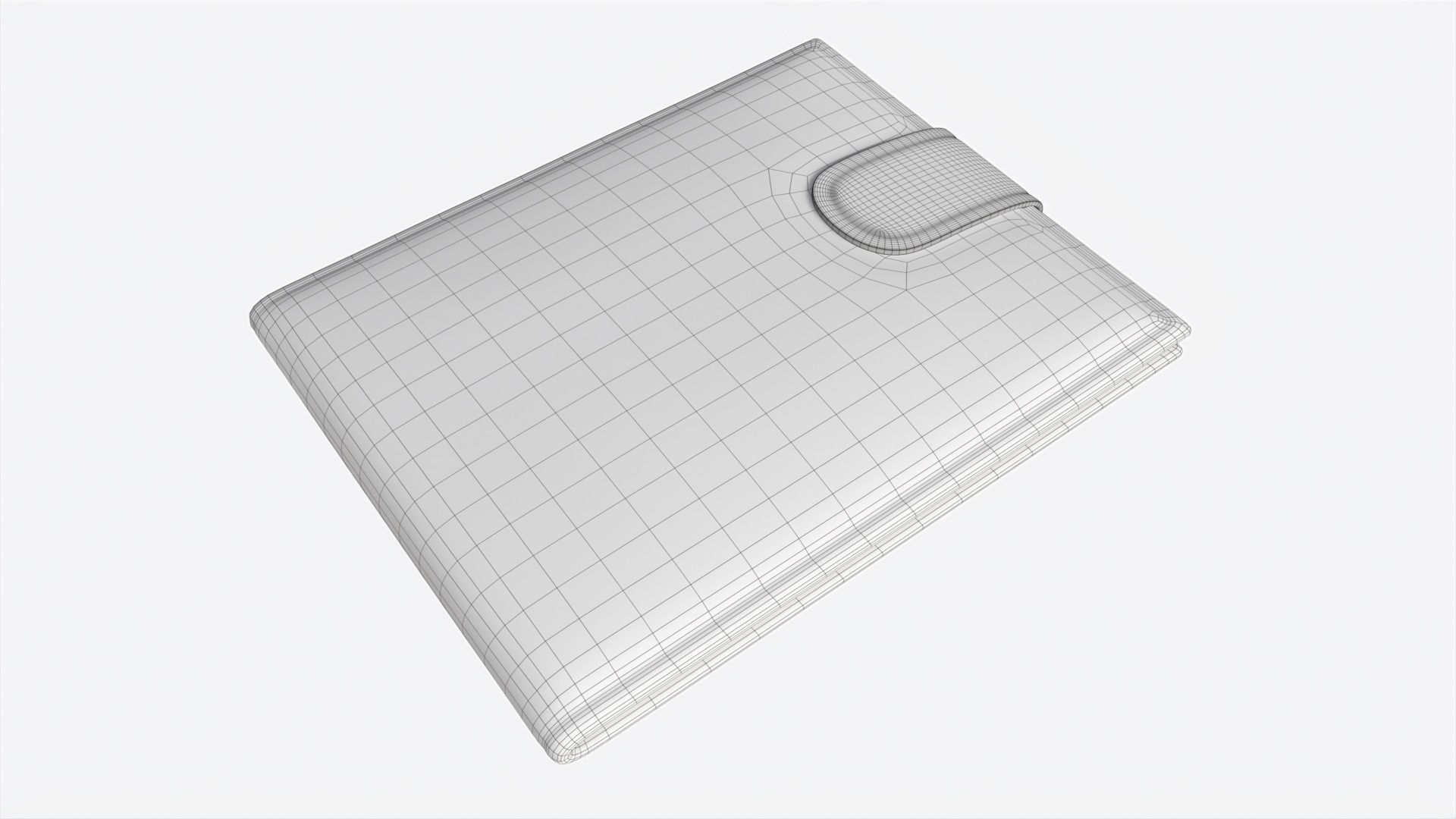 Leather Wallet for Men 01 3D model_6