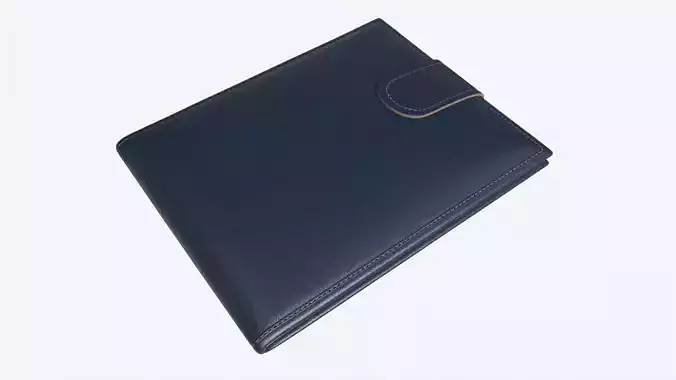 Leather Wallet for Men 01 3D model