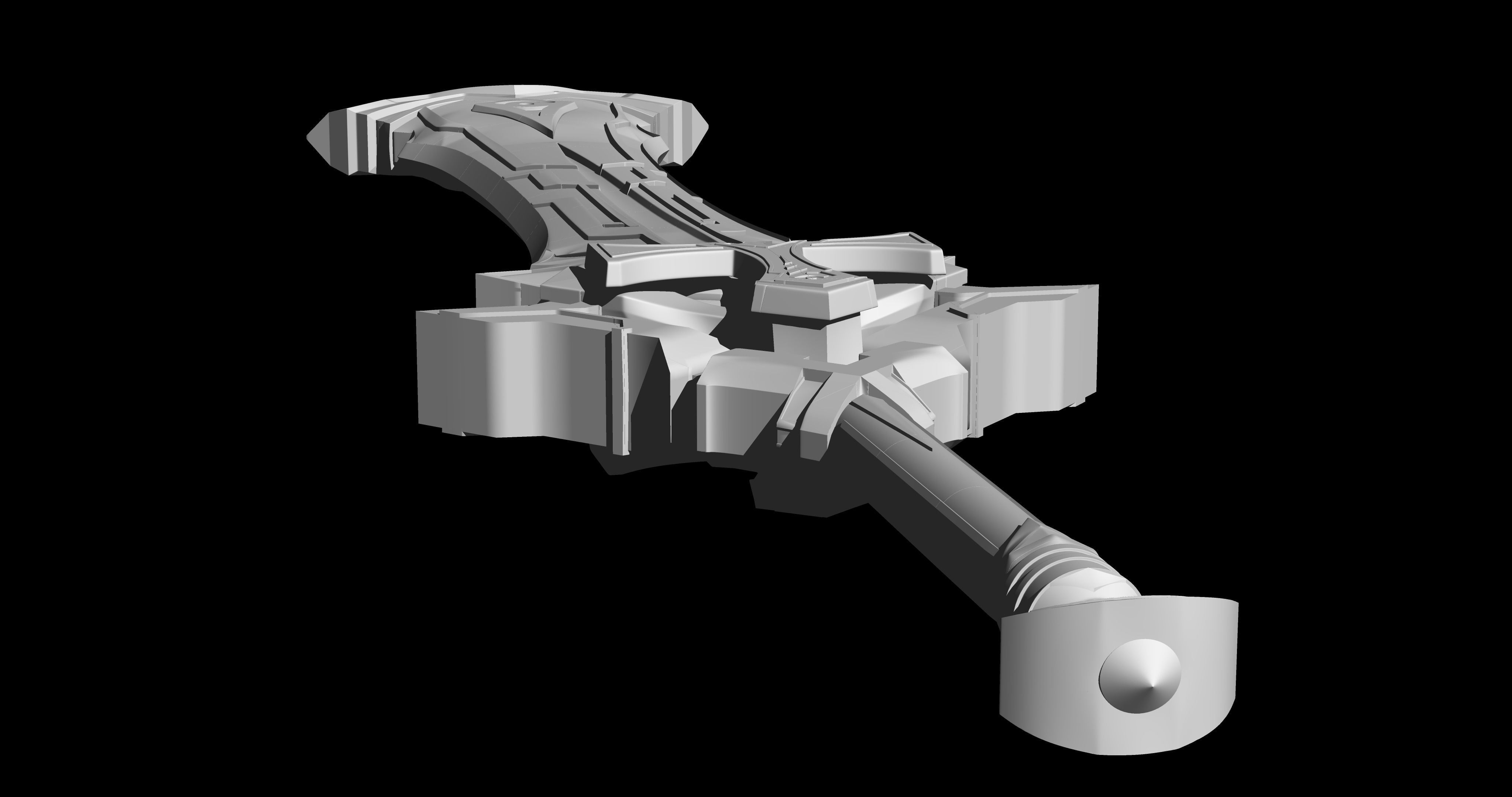 Genshin impact Claymore Dehya Beacon of the Reed Sea 3D print model_3