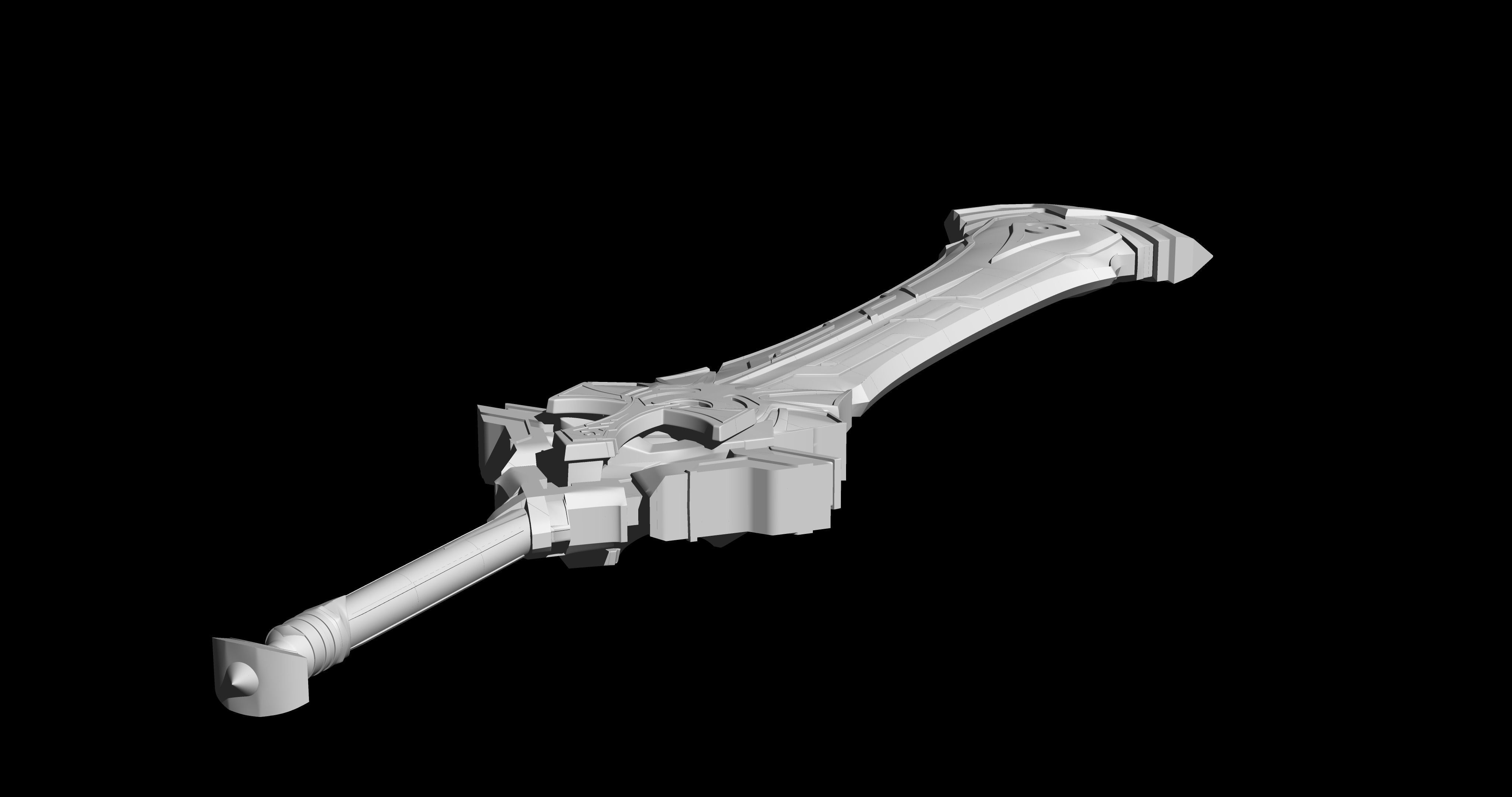 Genshin impact Claymore Dehya Beacon of the Reed Sea 3D print model_1