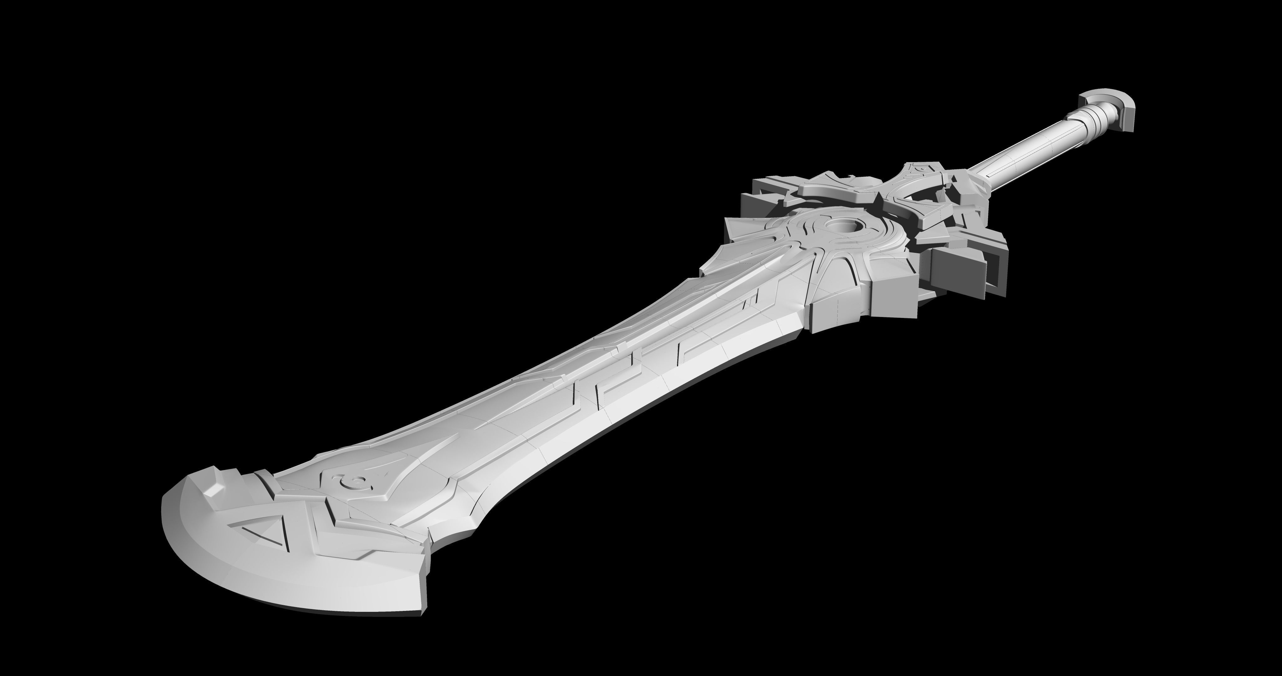 Genshin impact Claymore Dehya Beacon of the Reed Sea 3D print model_2