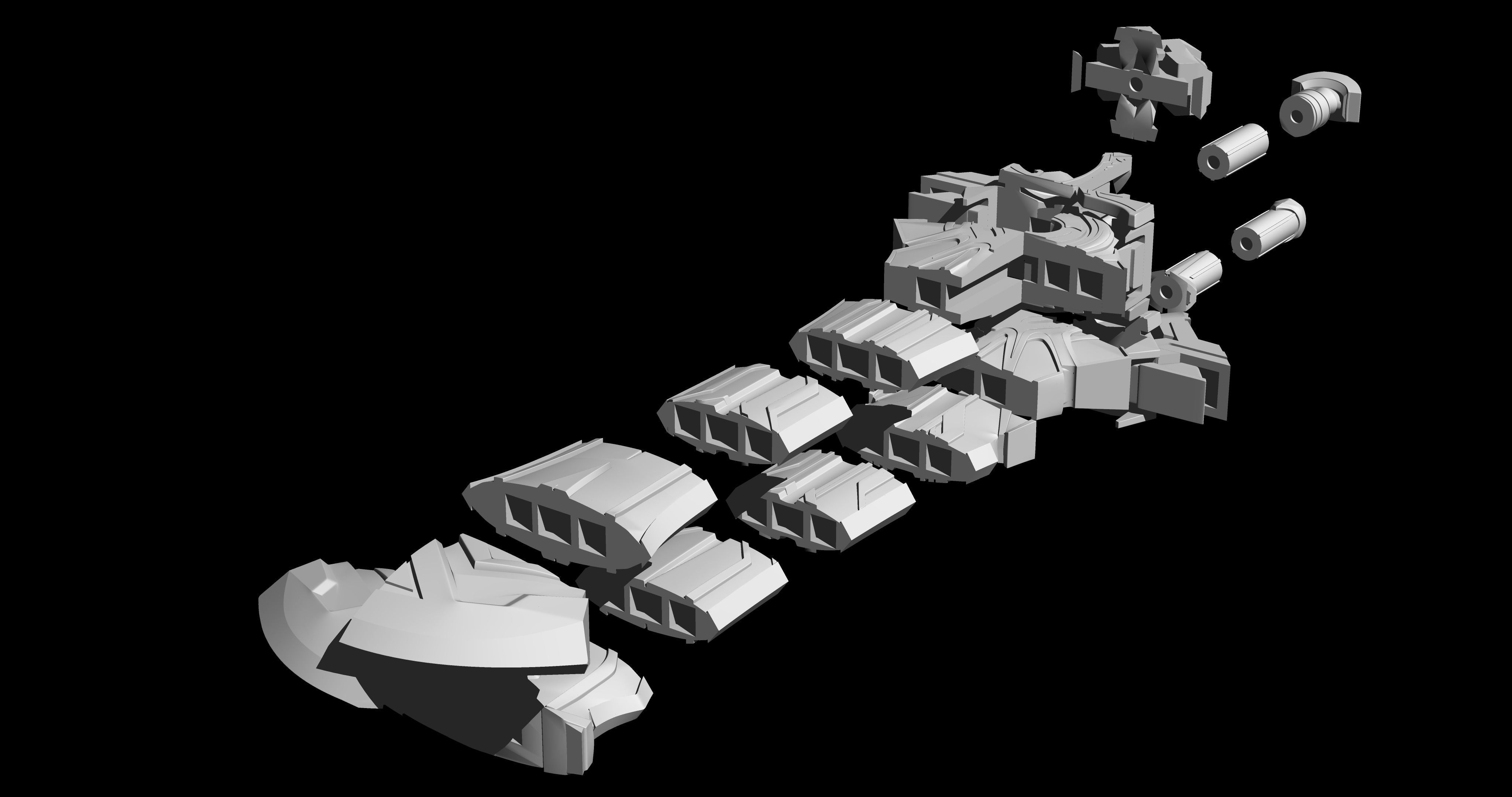 Genshin impact Claymore Dehya Beacon of the Reed Sea 3D print model_6