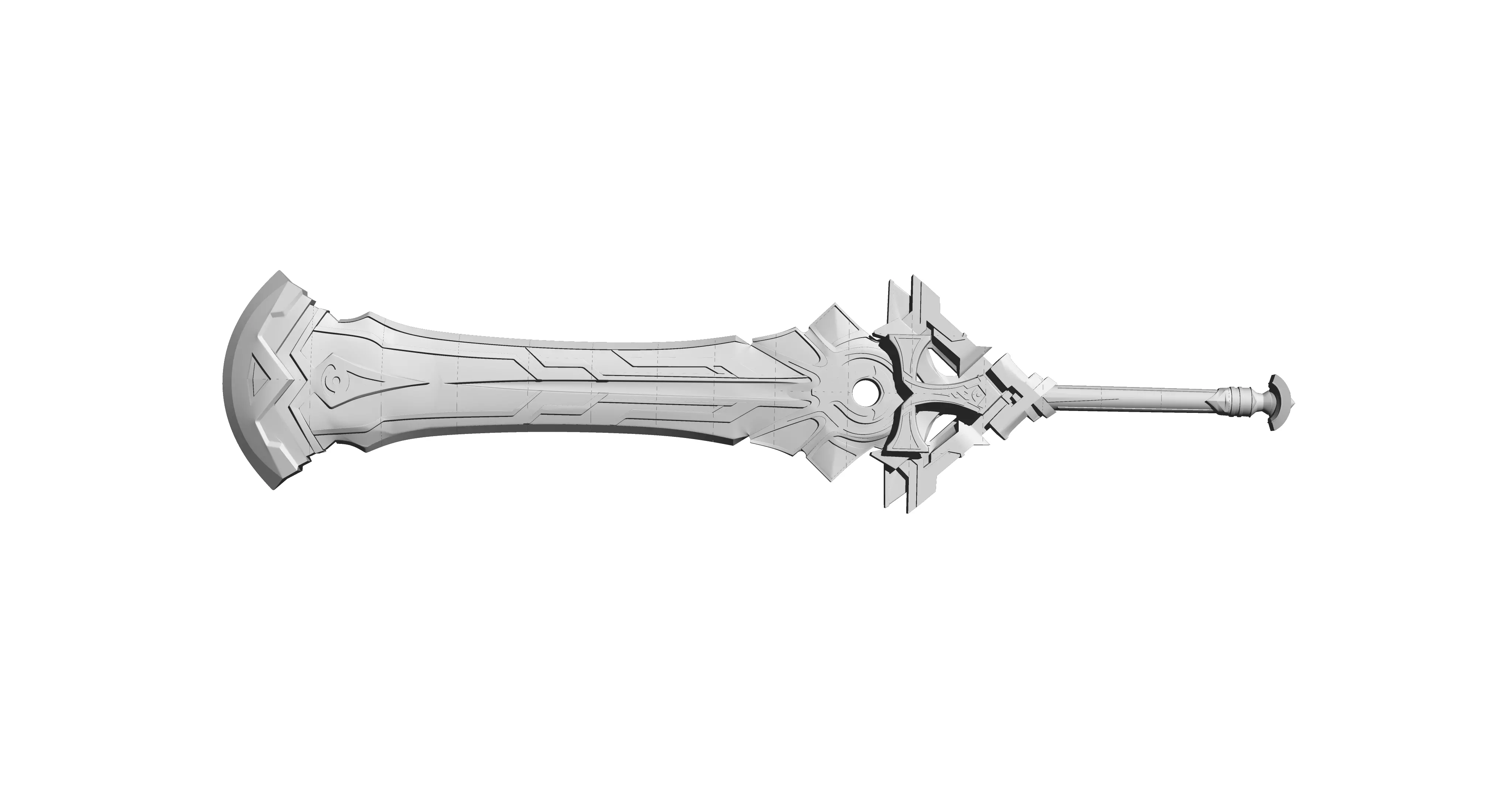 Genshin impact Claymore Dehya Beacon of the Reed Sea 3D print model_0