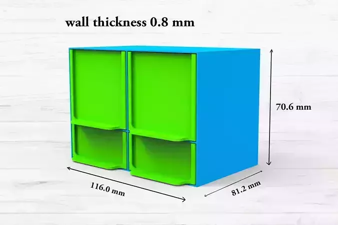 Small desktop organizer for 3D printer 3D print model