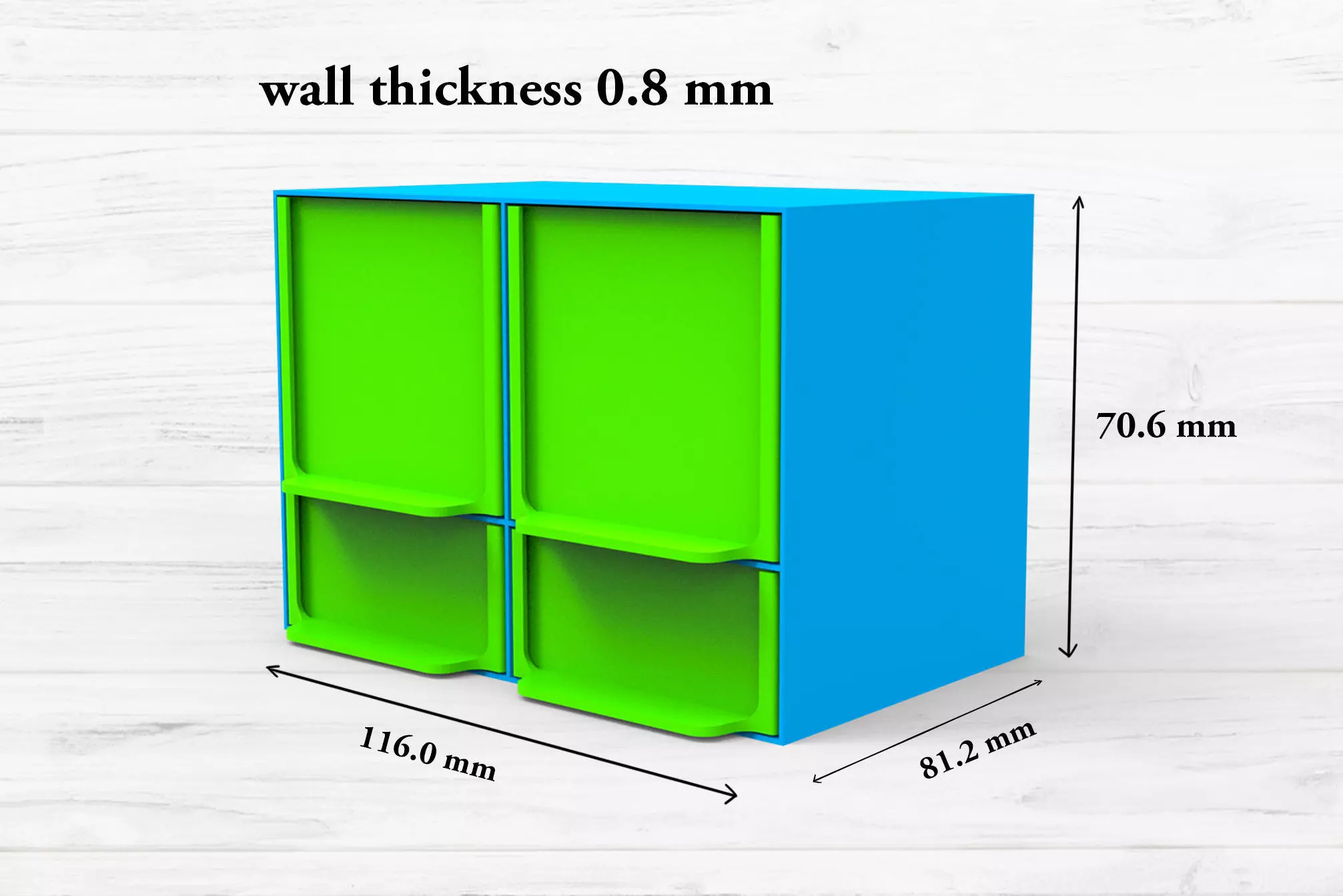 Small desktop organizer for 3D printer 3D print model_0