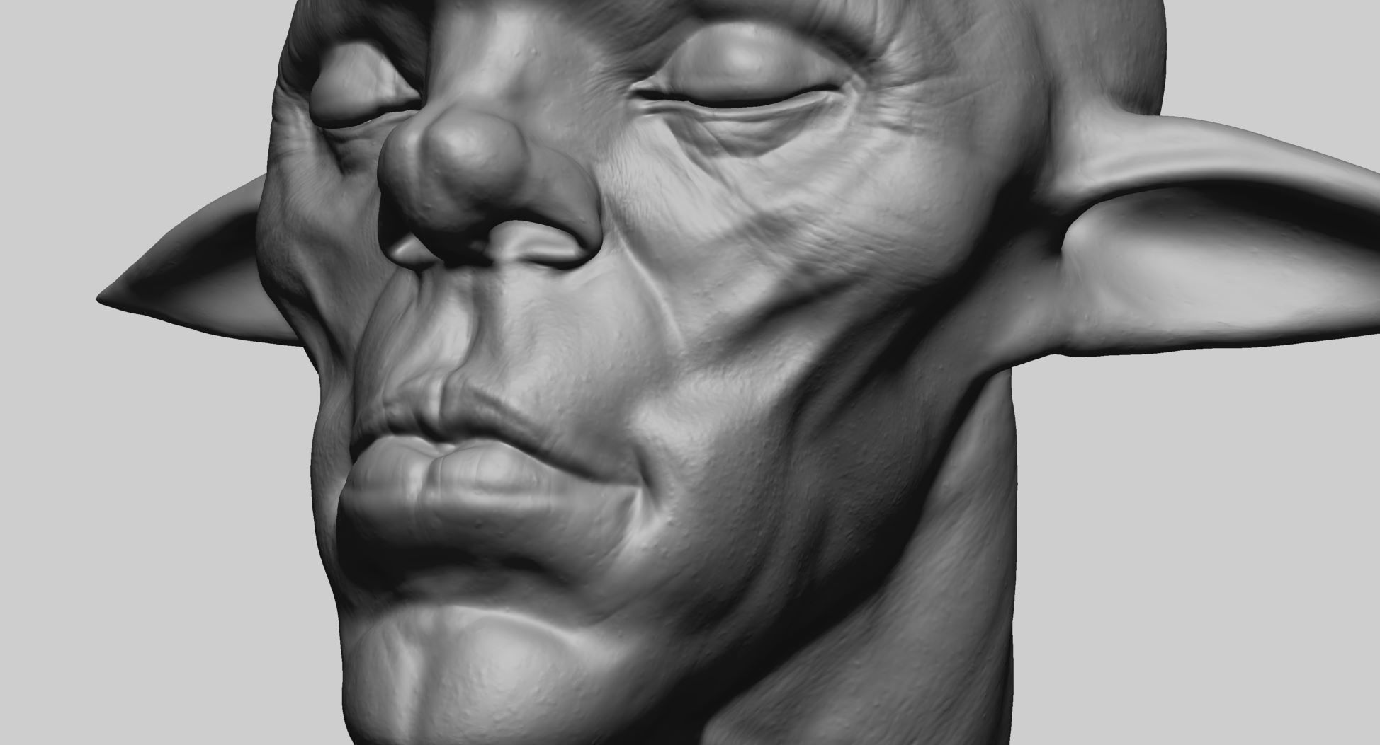 Creature Head F1 3D model_11