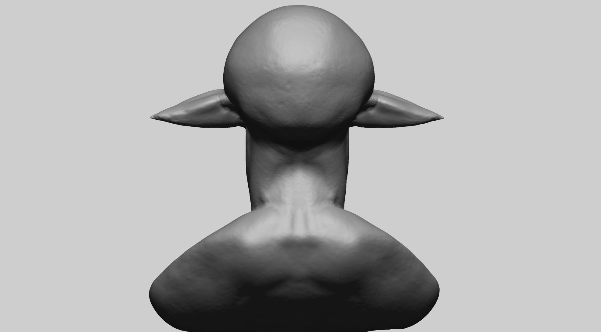 Creature Head F1 3D model_4