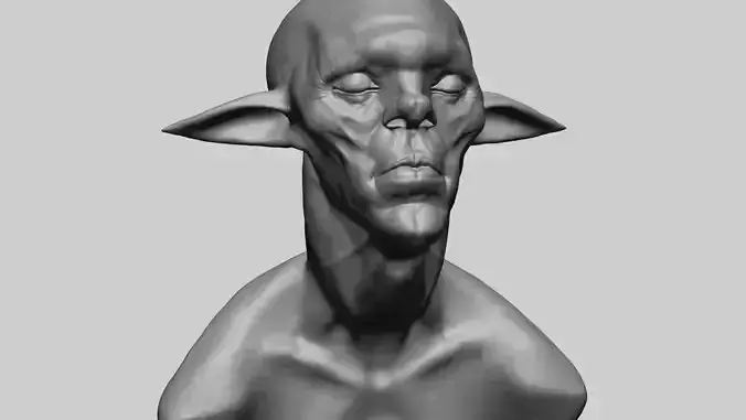 Creature Head F1 3D model