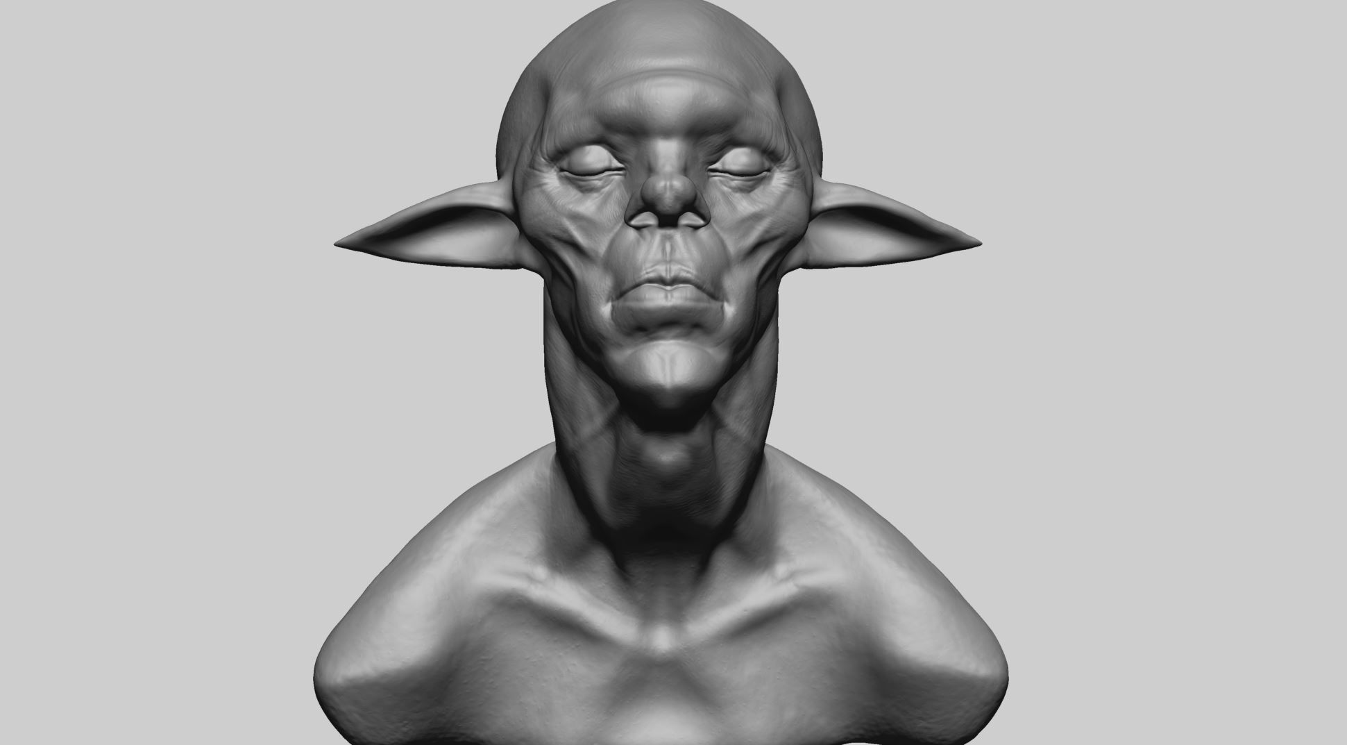 Creature Head F1 3D model_7