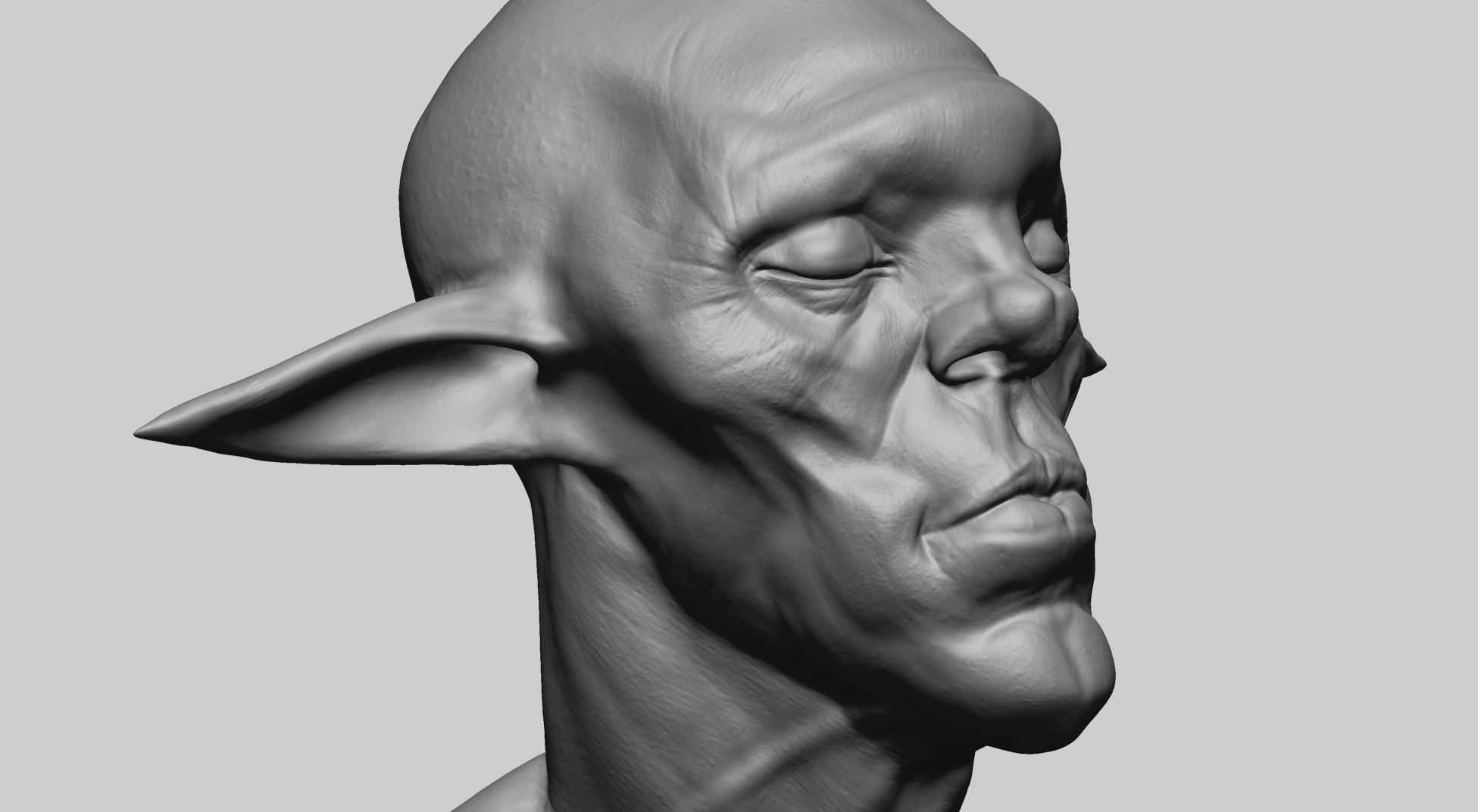 Creature Head F1 3D model_9