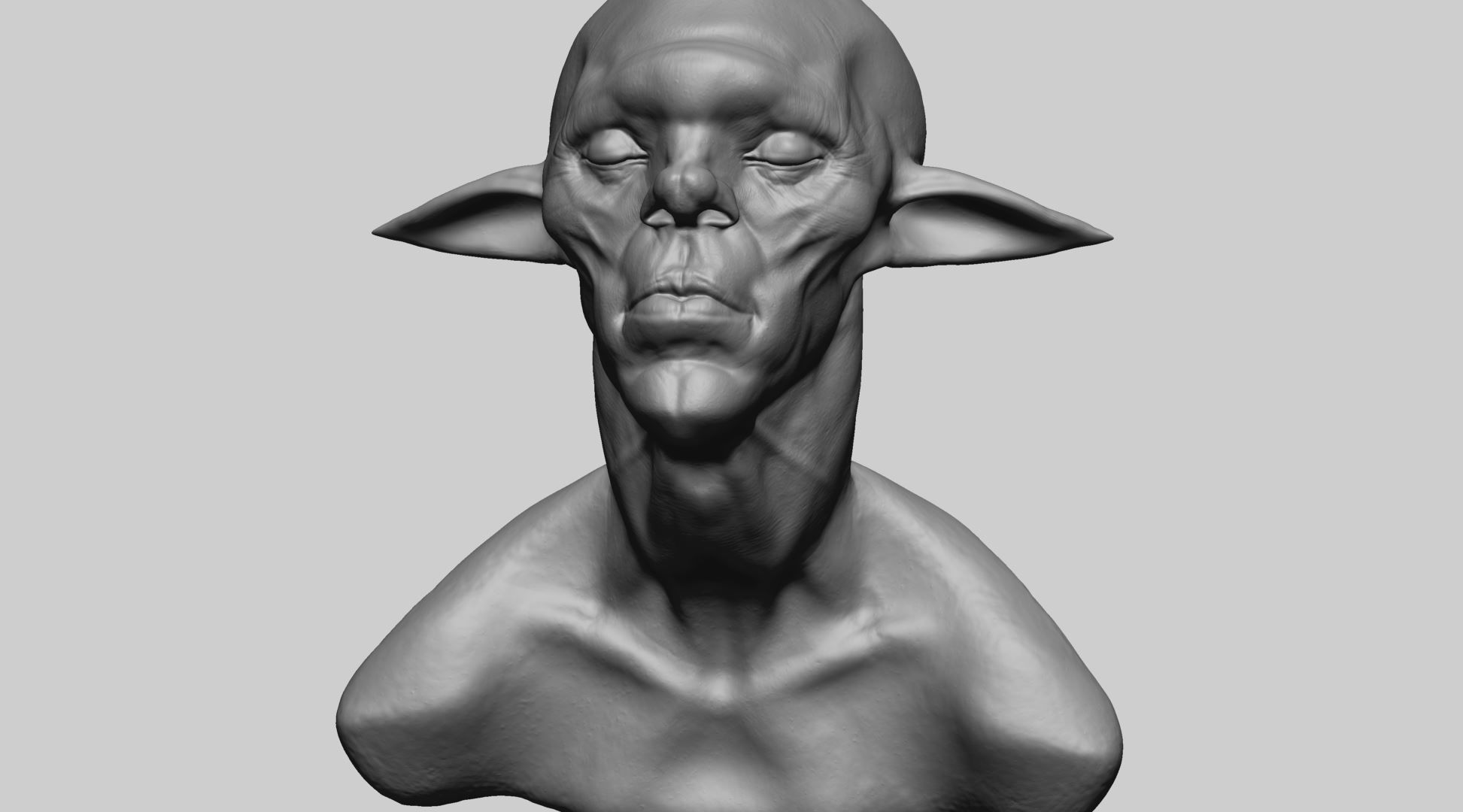 Creature Head F1 3D model_6