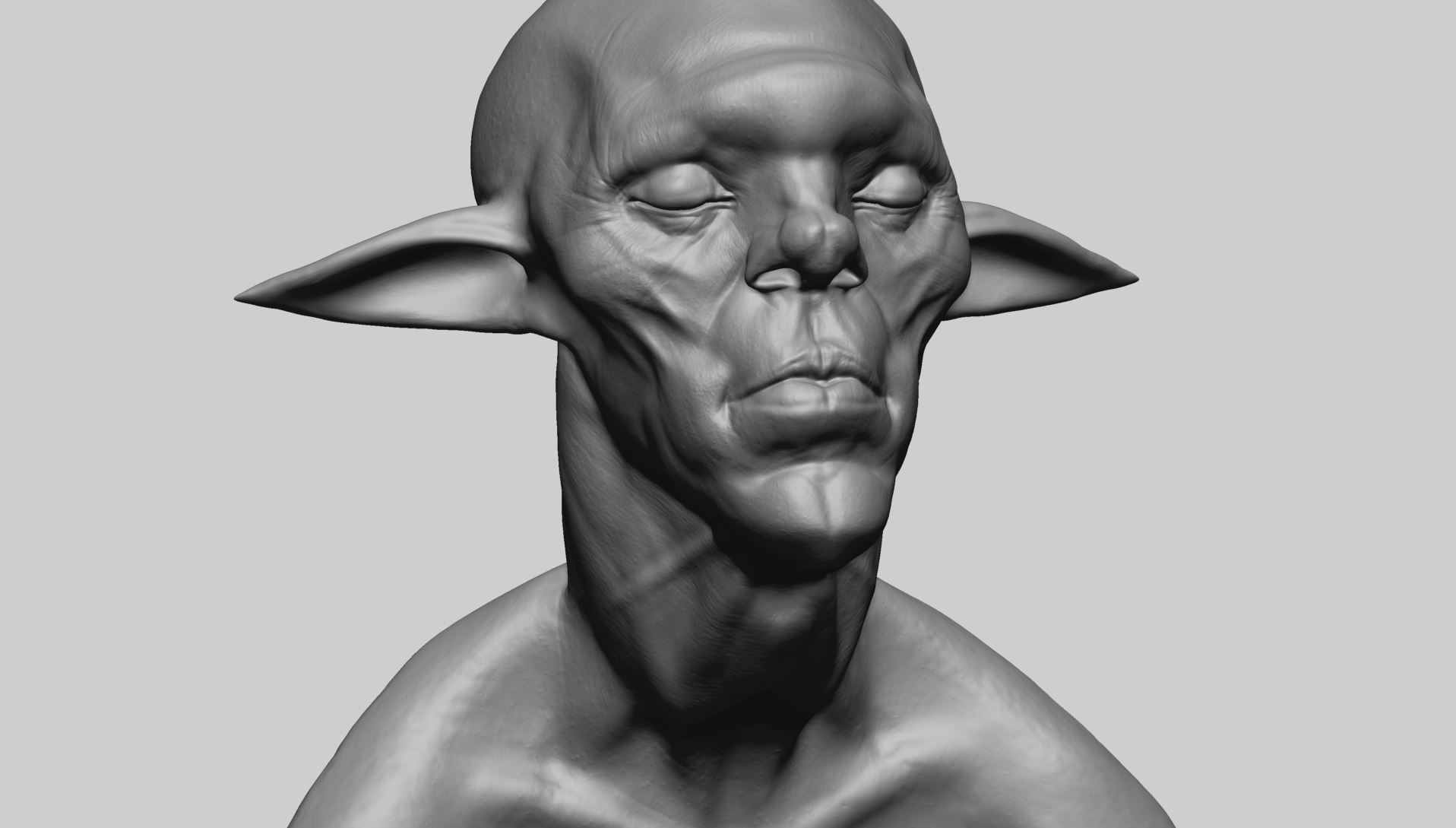 Creature Head F1 3D model_8