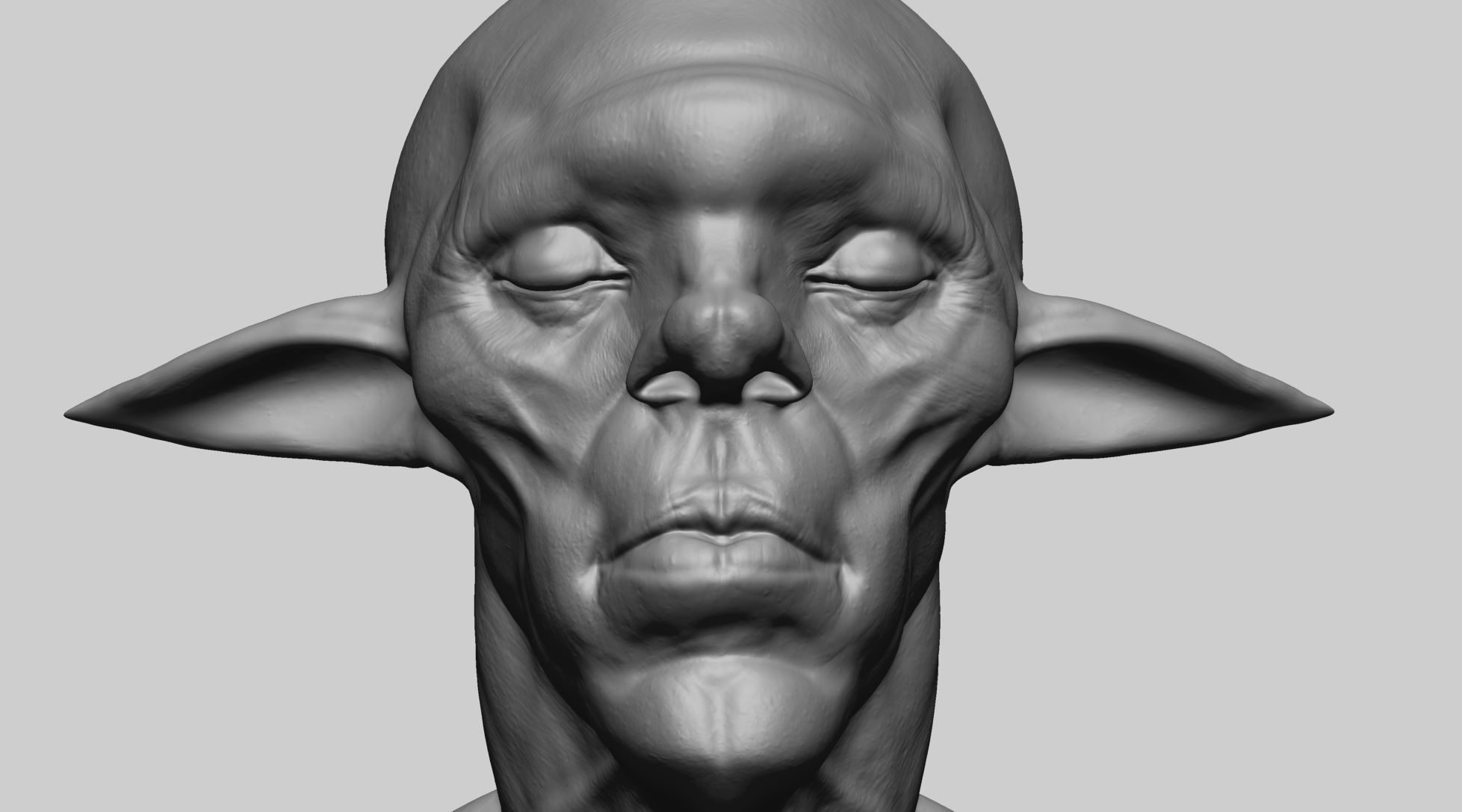 Creature Head F1 3D model_10