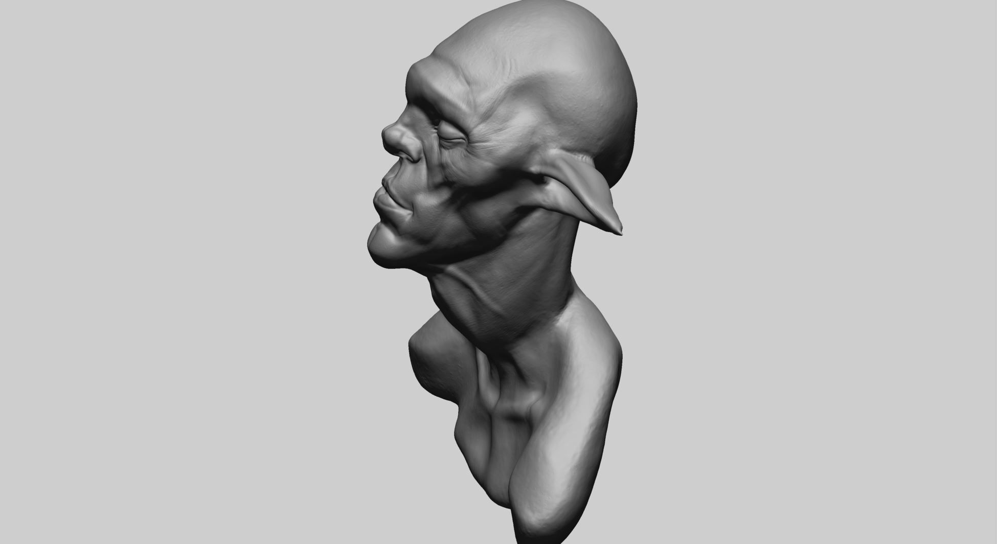 Creature Head F1 3D model_5