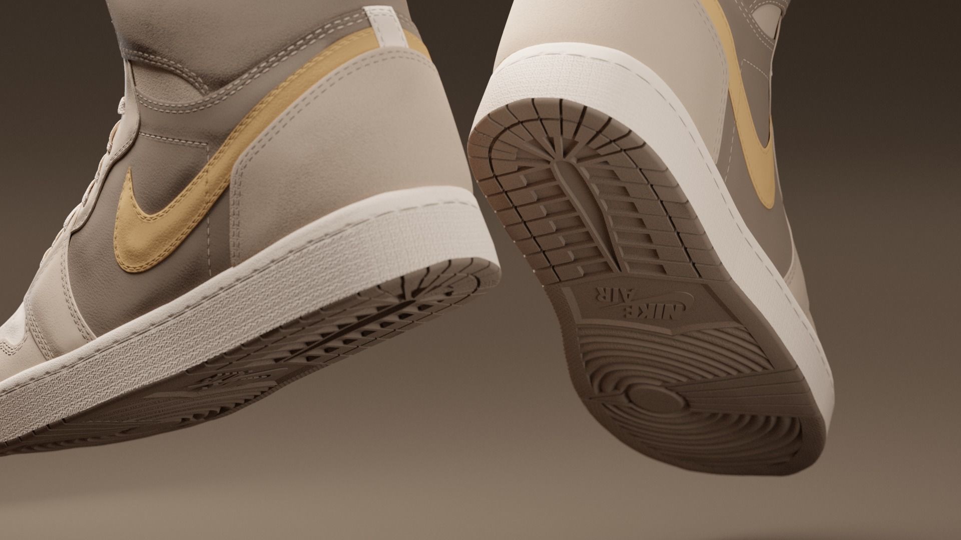 Air Jordan Nike shoes - 06 Low-poly 3D model_8