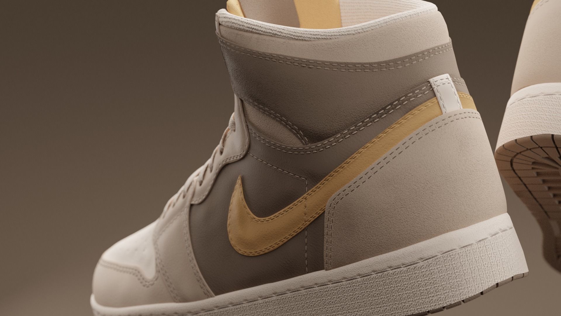 Air Jordan Nike shoes - 06 Low-poly 3D model_6