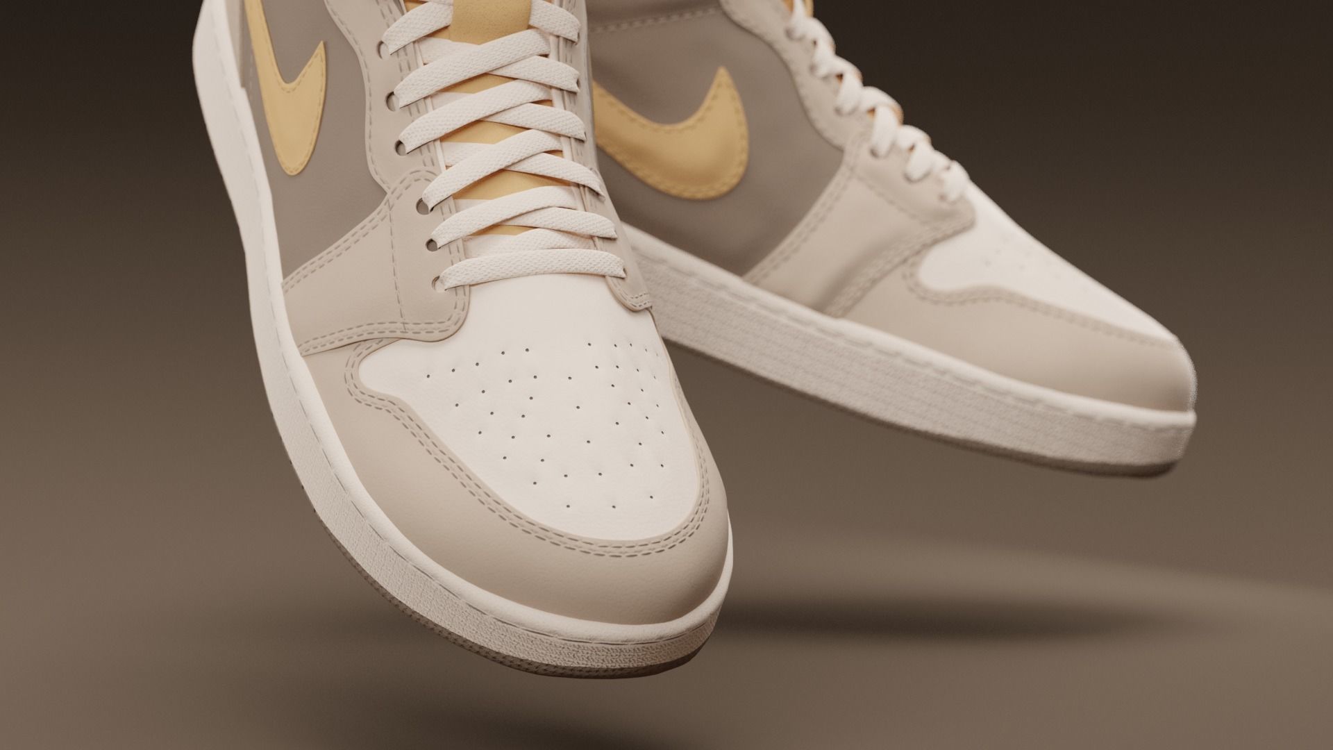 Air Jordan Nike shoes - 06 Low-poly 3D model_4