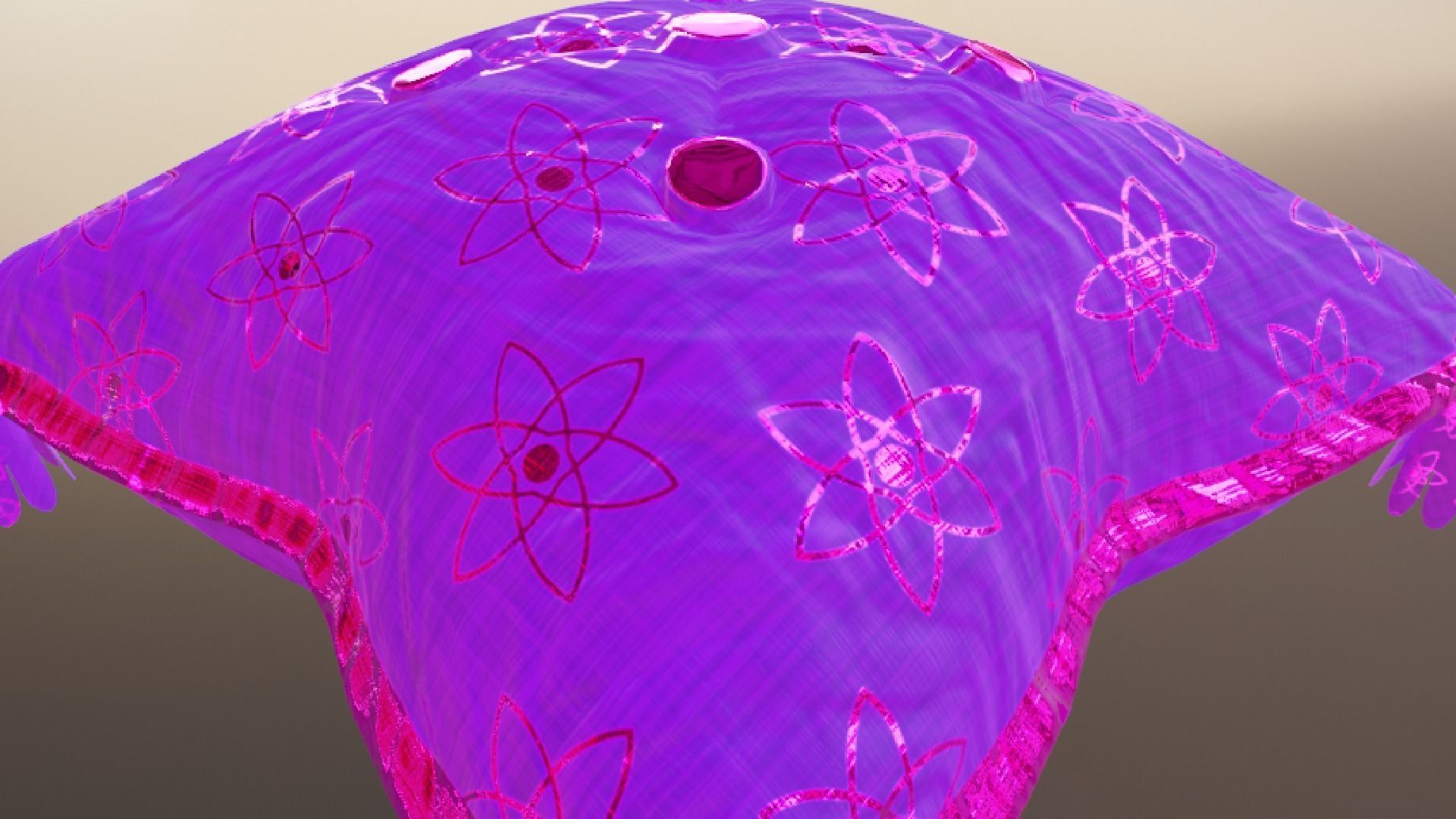 Royal Pillow Set Low-poly 3D model_66