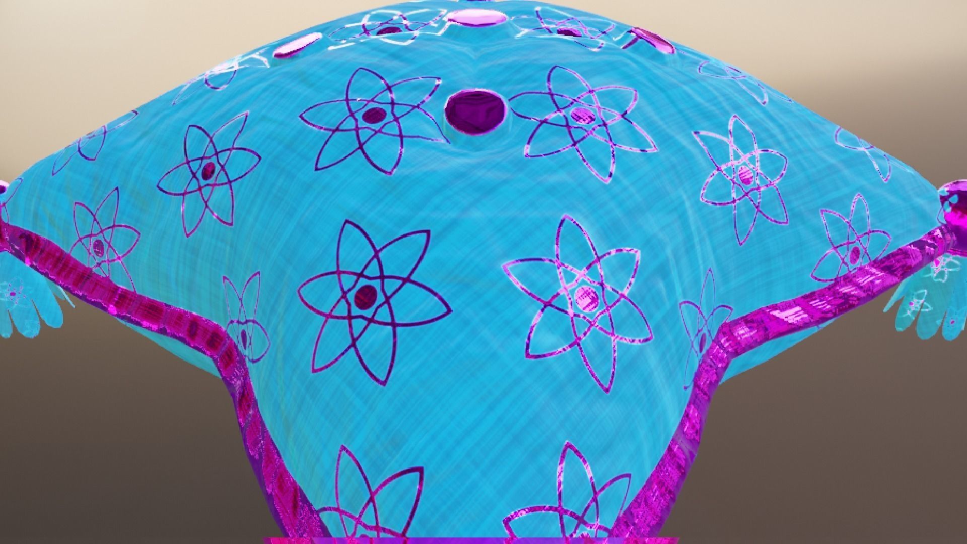 Royal Pillow Set Low-poly 3D model_67