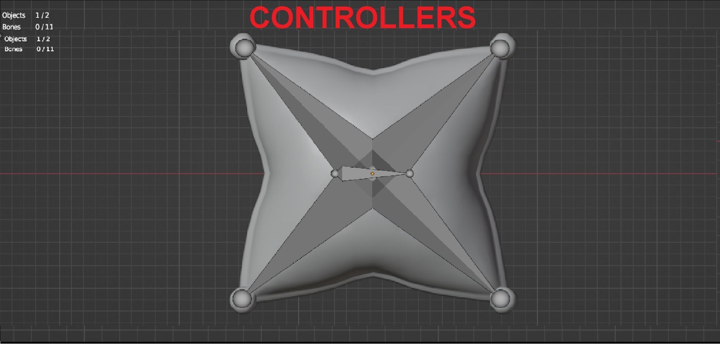 Royal Pillow Set Low-poly 3D model_93