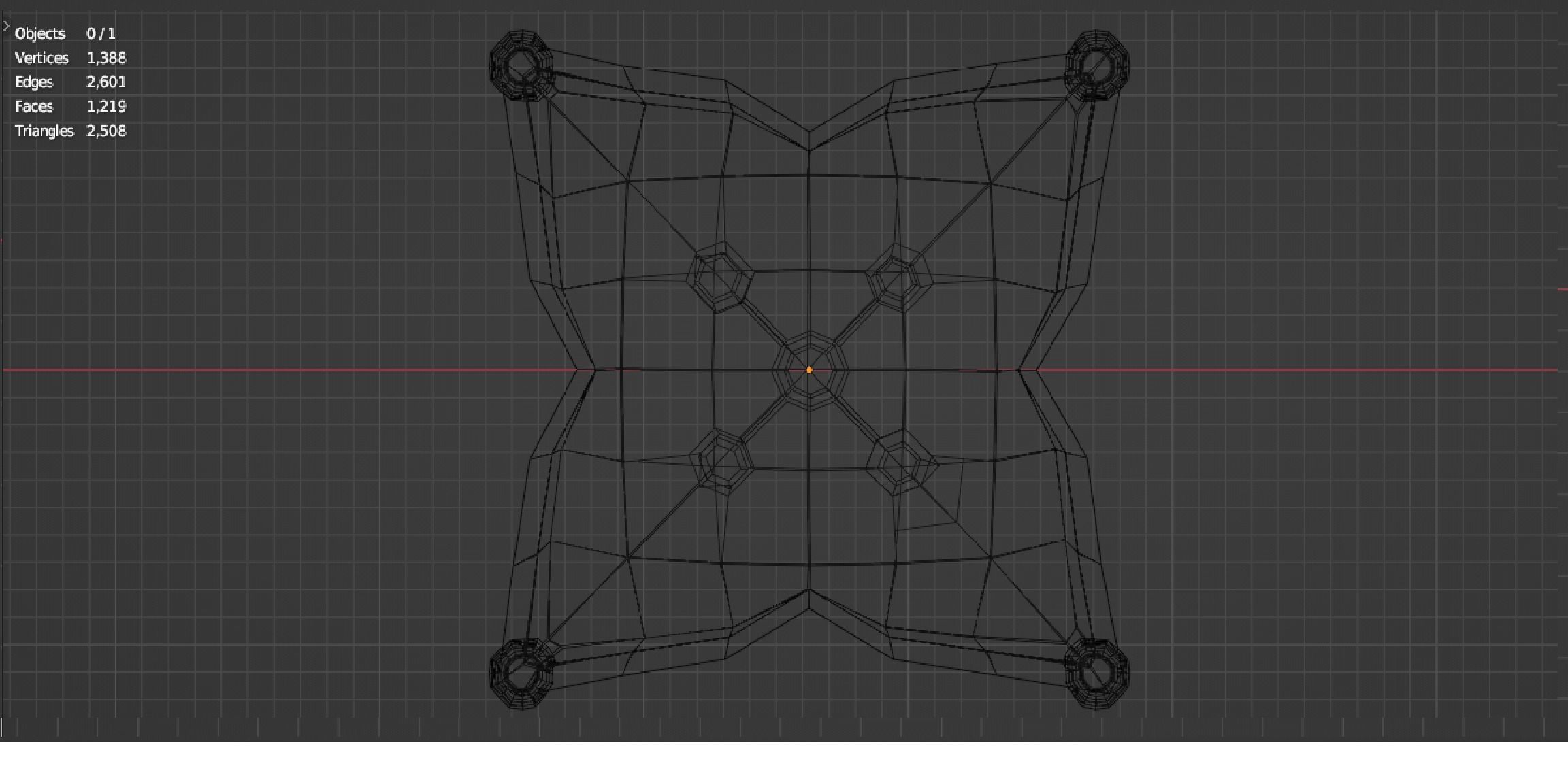 Royal Pillow Set Low-poly 3D model_94