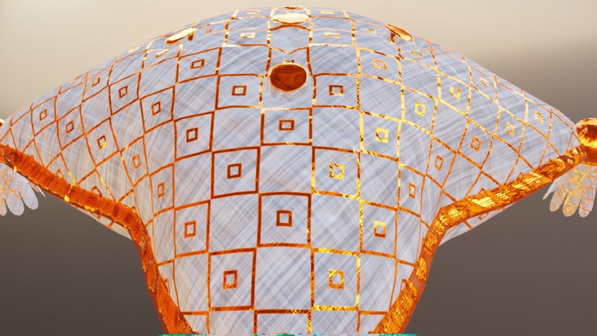 Royal Pillow Set Low-poly 3D model_77