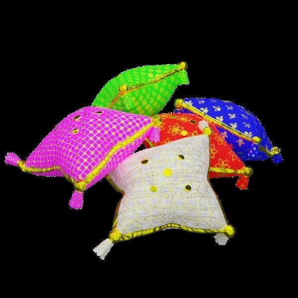 Royal Pillow Set Low-poly 3D model_60