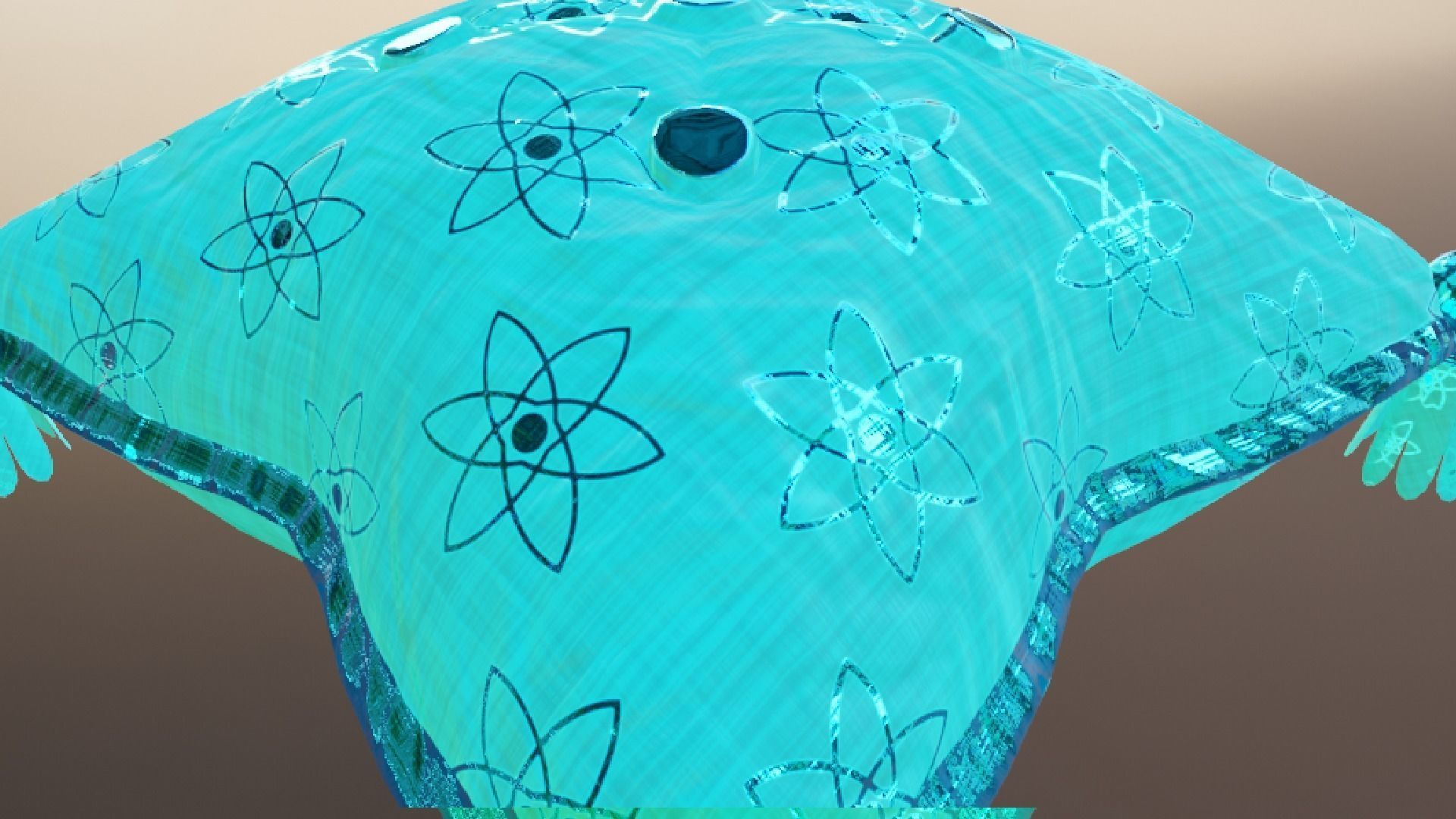 Royal Pillow Set Low-poly 3D model_73