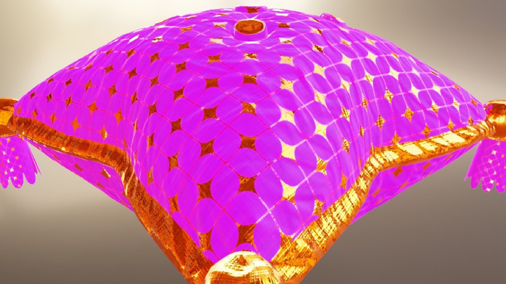 Royal Pillow Set Low-poly 3D model_83