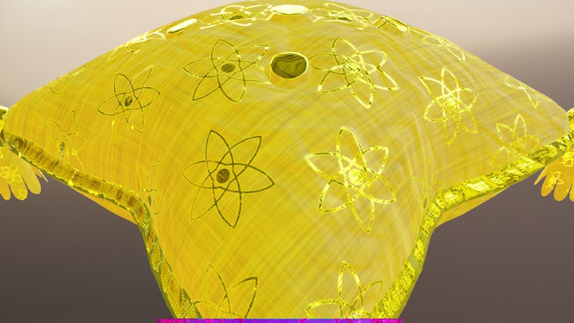 Royal Pillow Set Low-poly 3D model_68