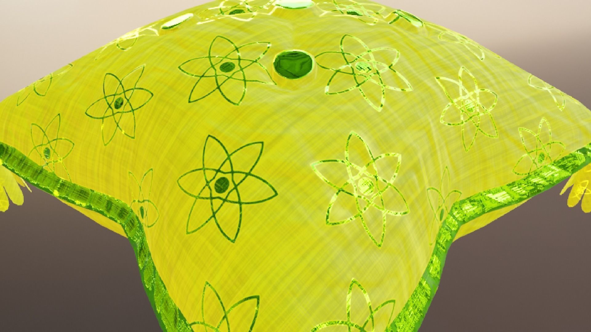 Royal Pillow Set Low-poly 3D model_69