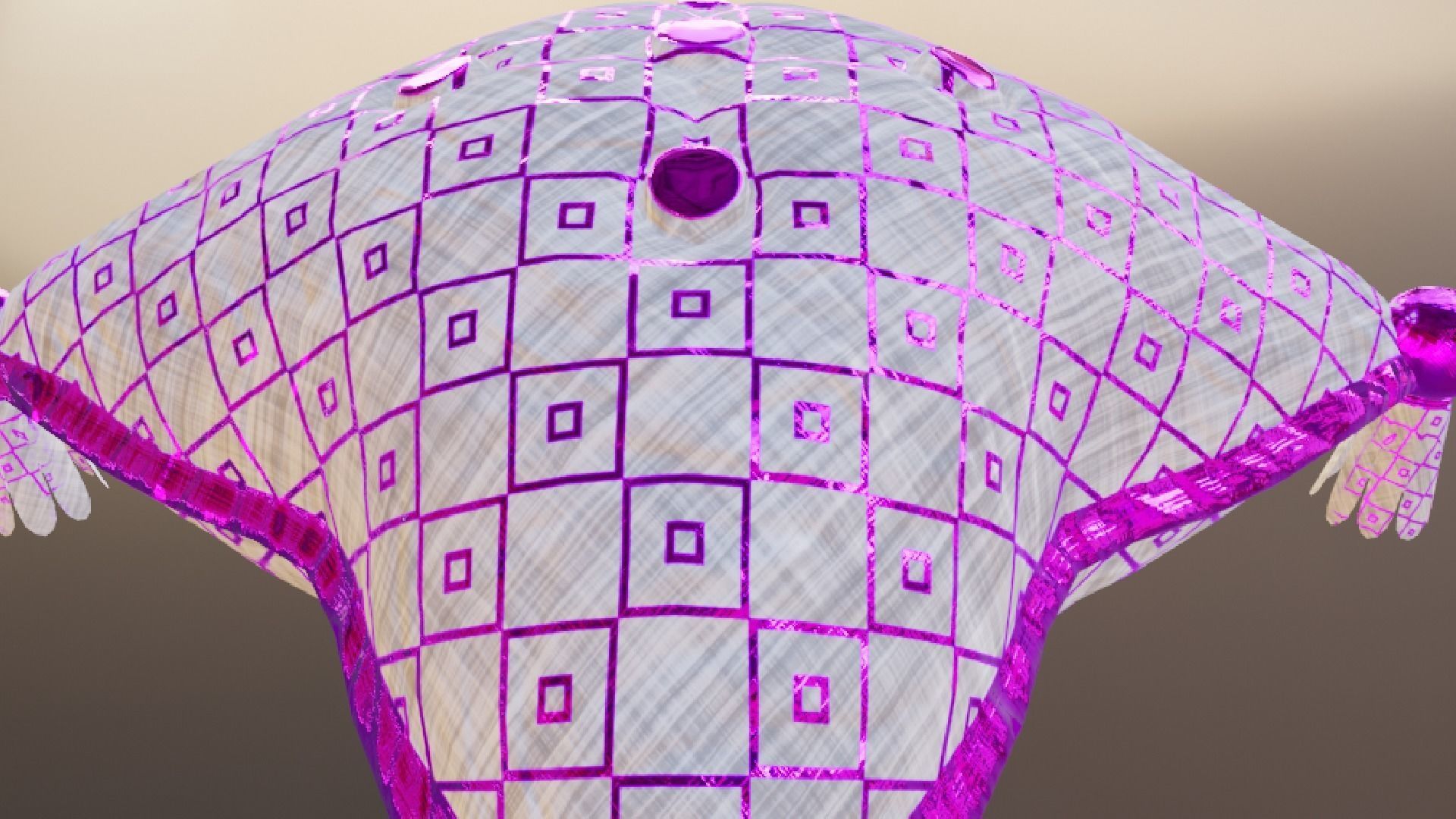 Royal Pillow Set Low-poly 3D model_79