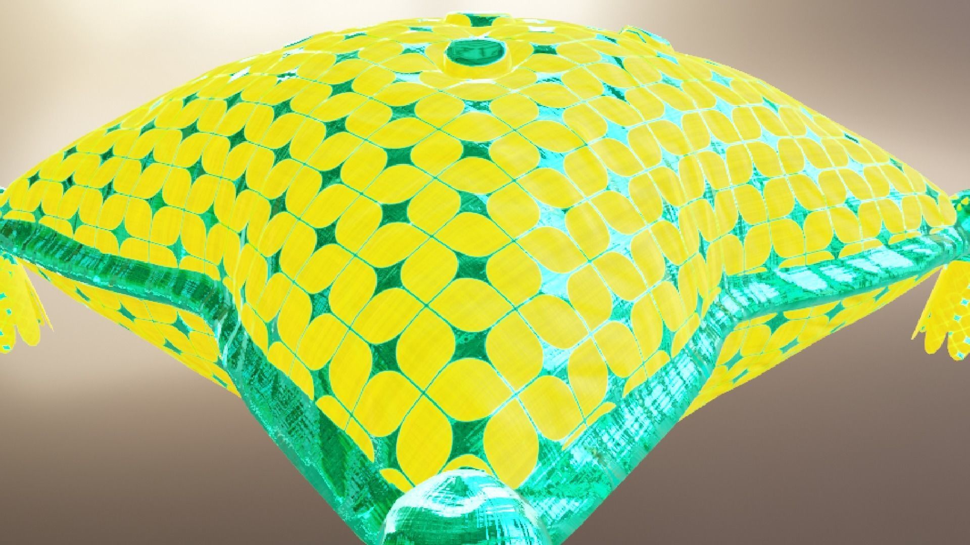 Royal Pillow Set Low-poly 3D model_81