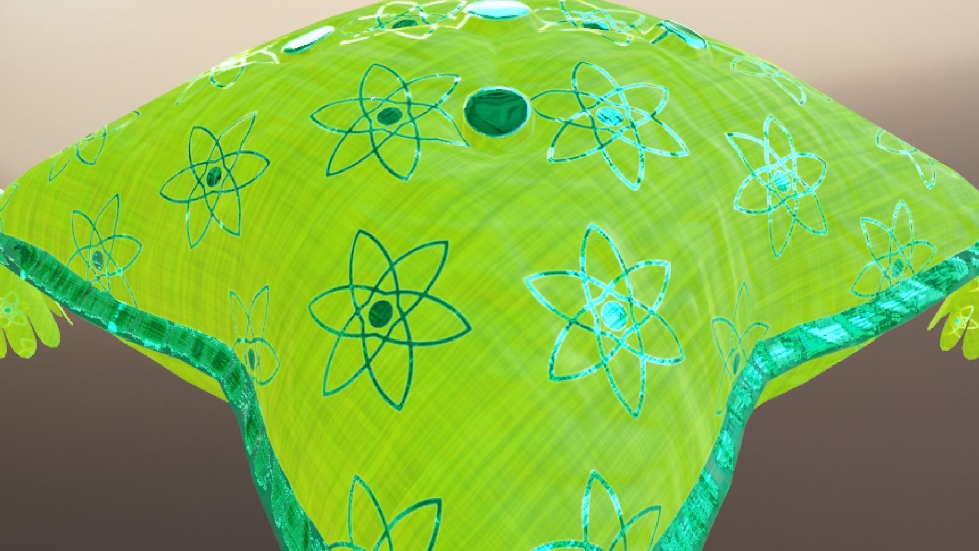 Royal Pillow Set Low-poly 3D model_70