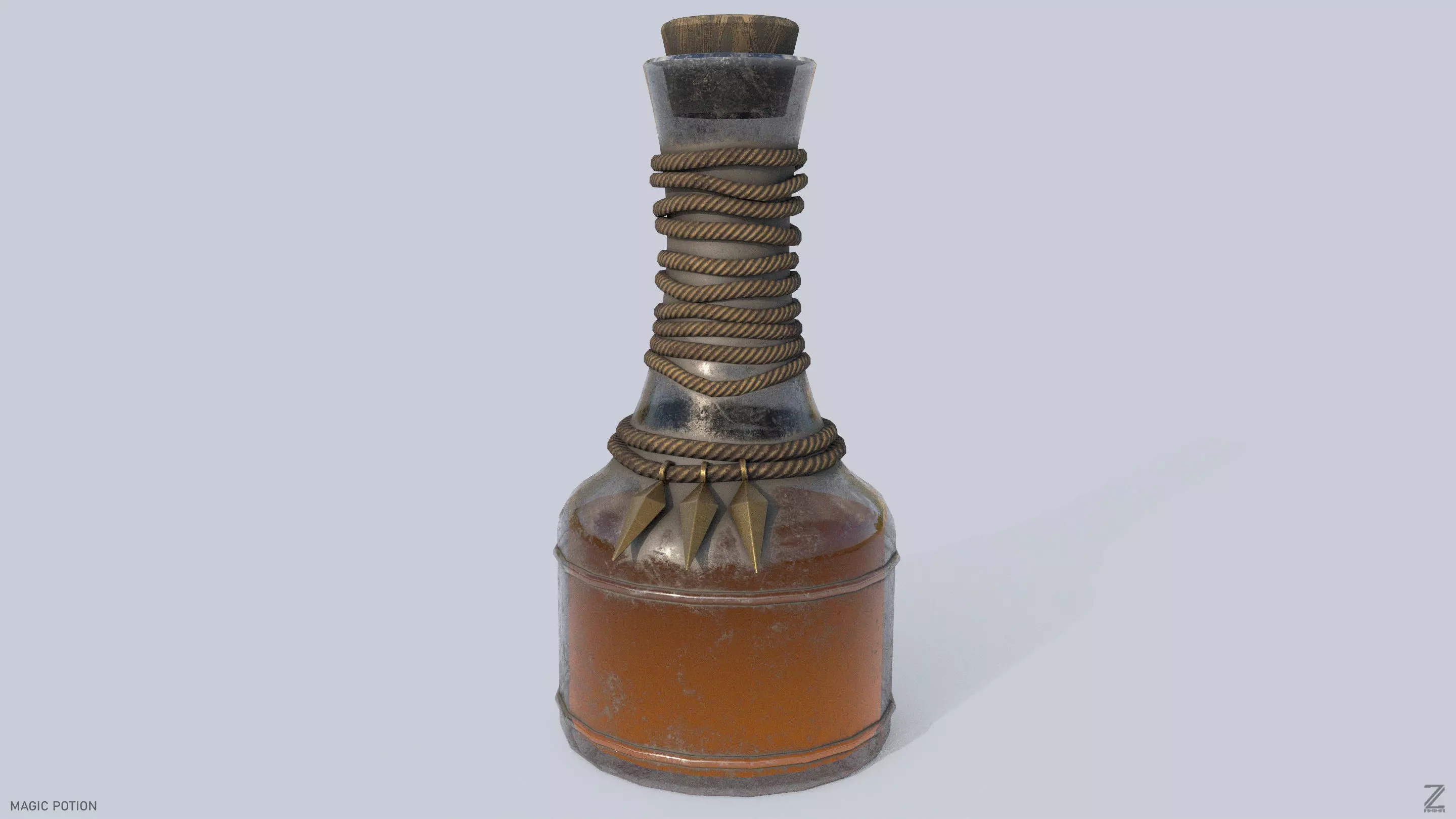 Magic potion Low-poly 3D model