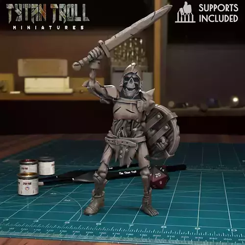 Skeleton Warrior 08 - Pre-Supported