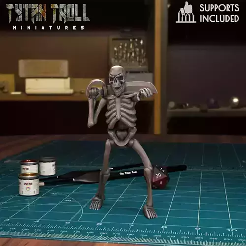 Skeleton 06 - Pre-Supported 3D print model