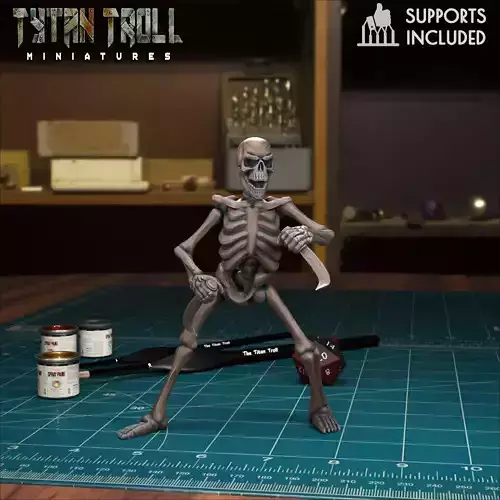 Skeleton 01 - Pre-Supported 3D print model