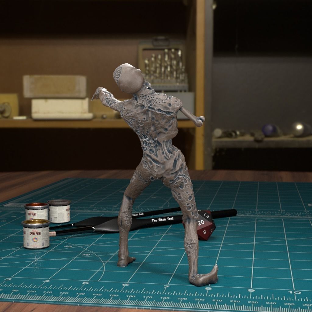 Zombie 01 - Pre-Supported 3D print model_3
