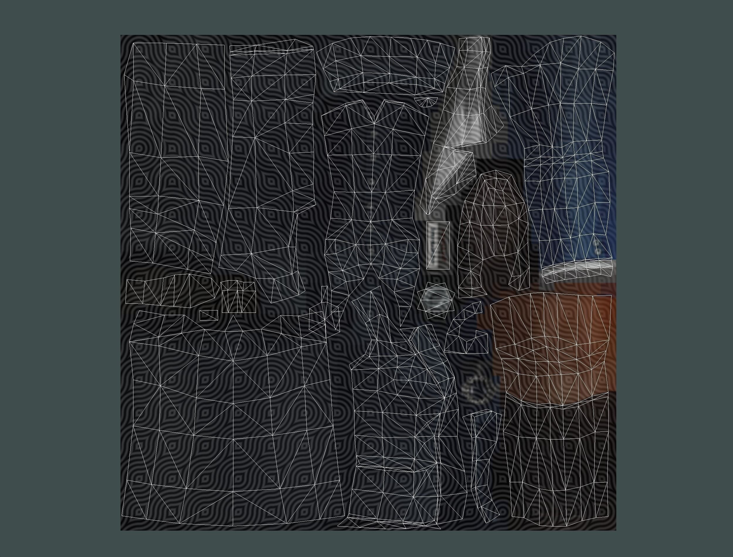 Woman Stewardess Form Low-poly 3D model_17