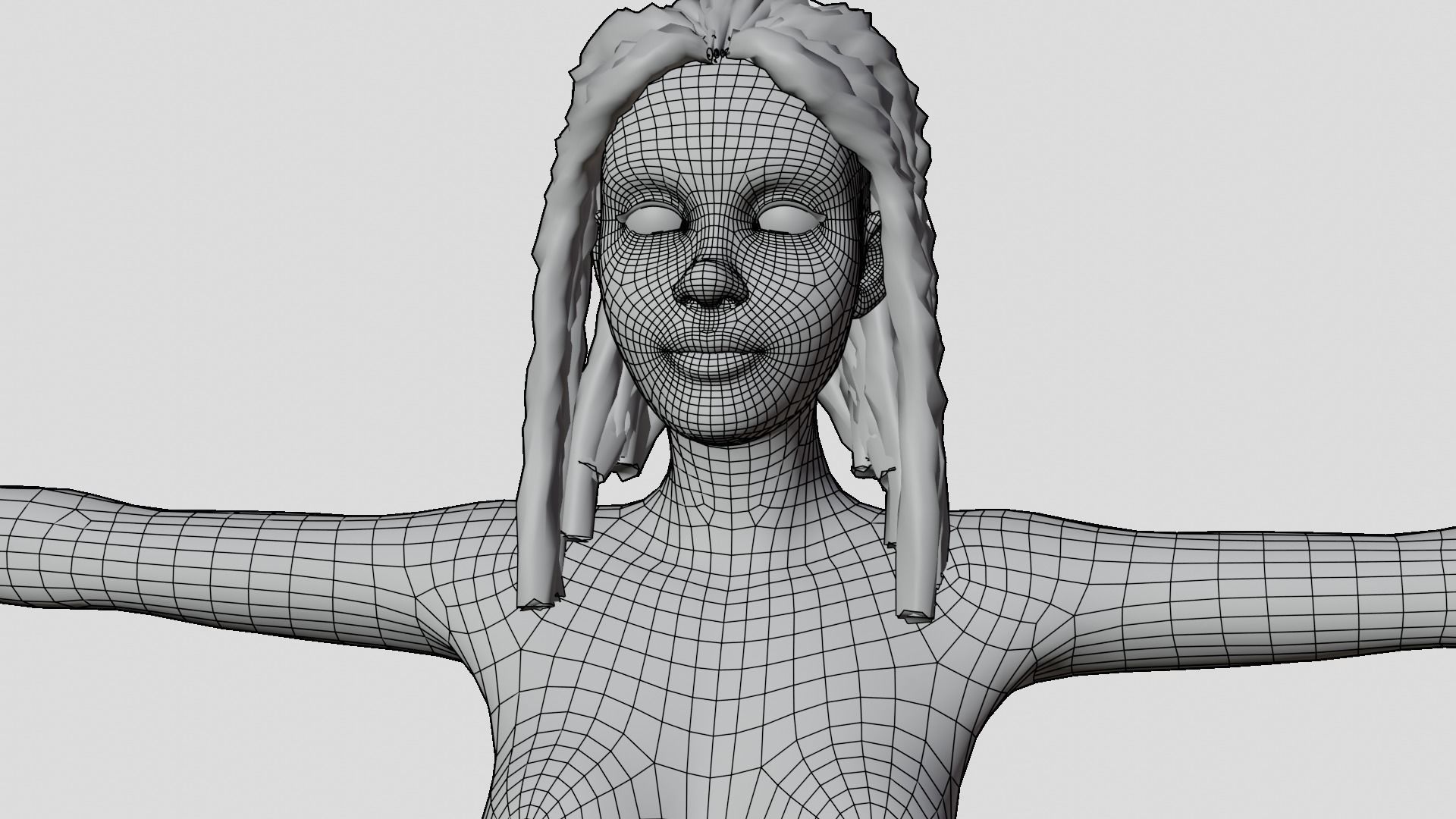 Cartoon Black girl rigged free 3D model rigged | CGTrader