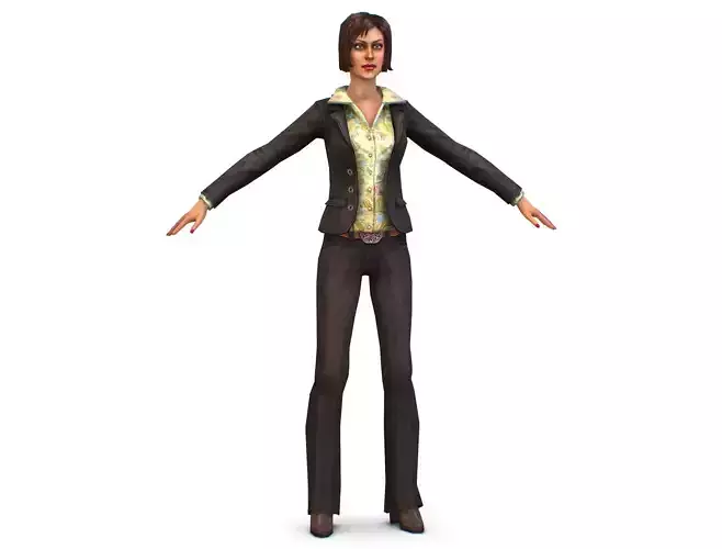 Woman Brown Jeans Shirt Jacket