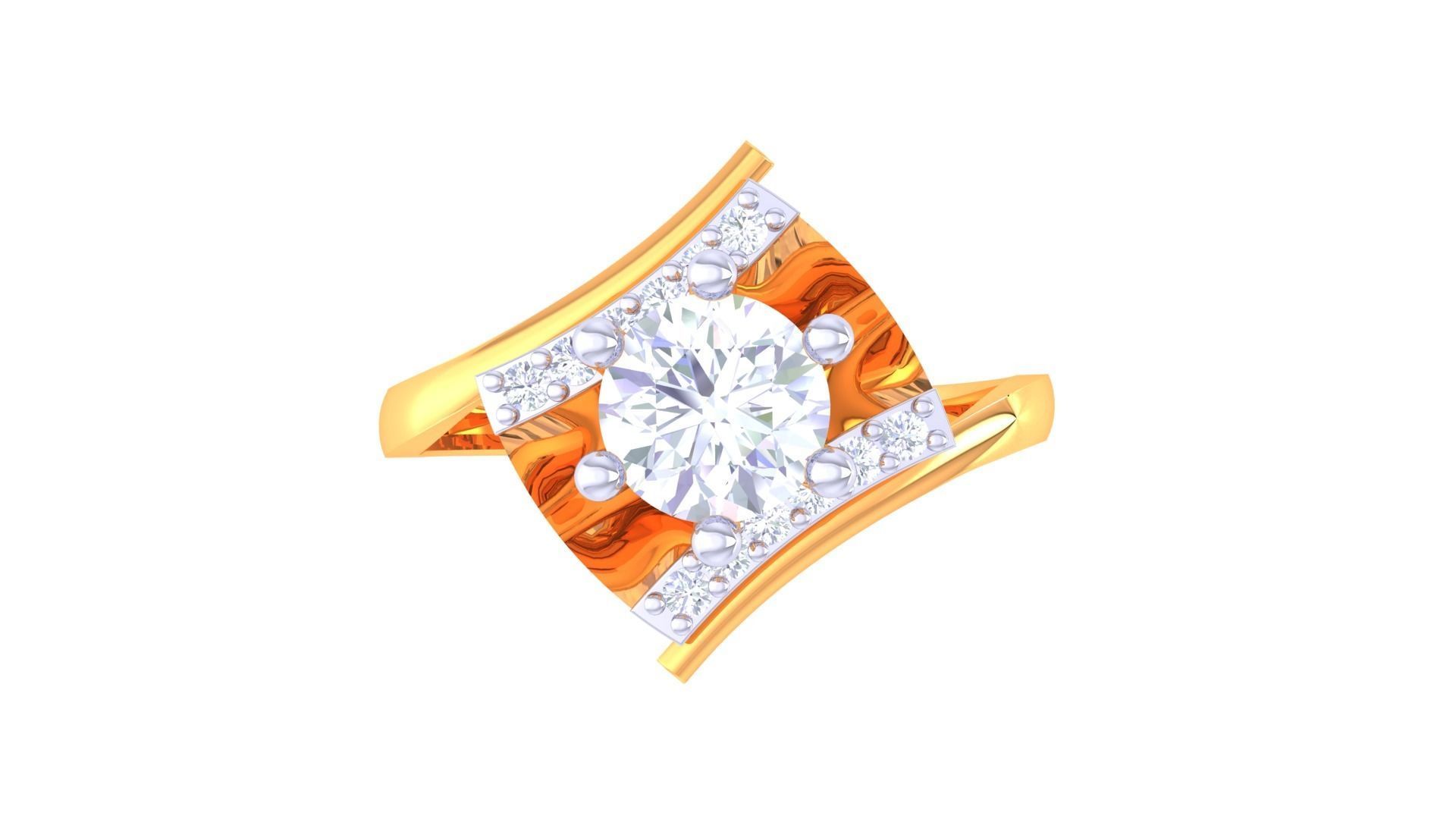 Solitaire Ring - 41 3D print model_2