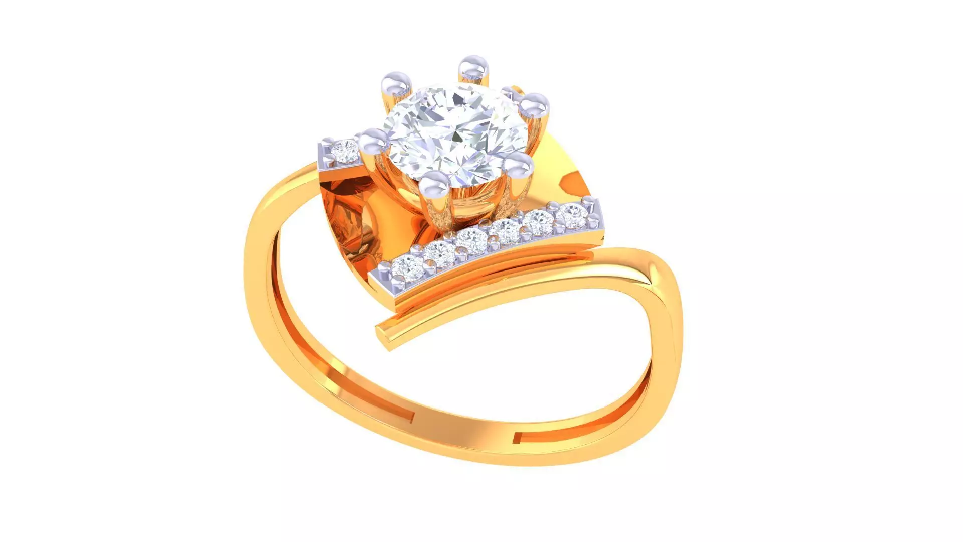 Solitaire Ring - 41 3D print model_0