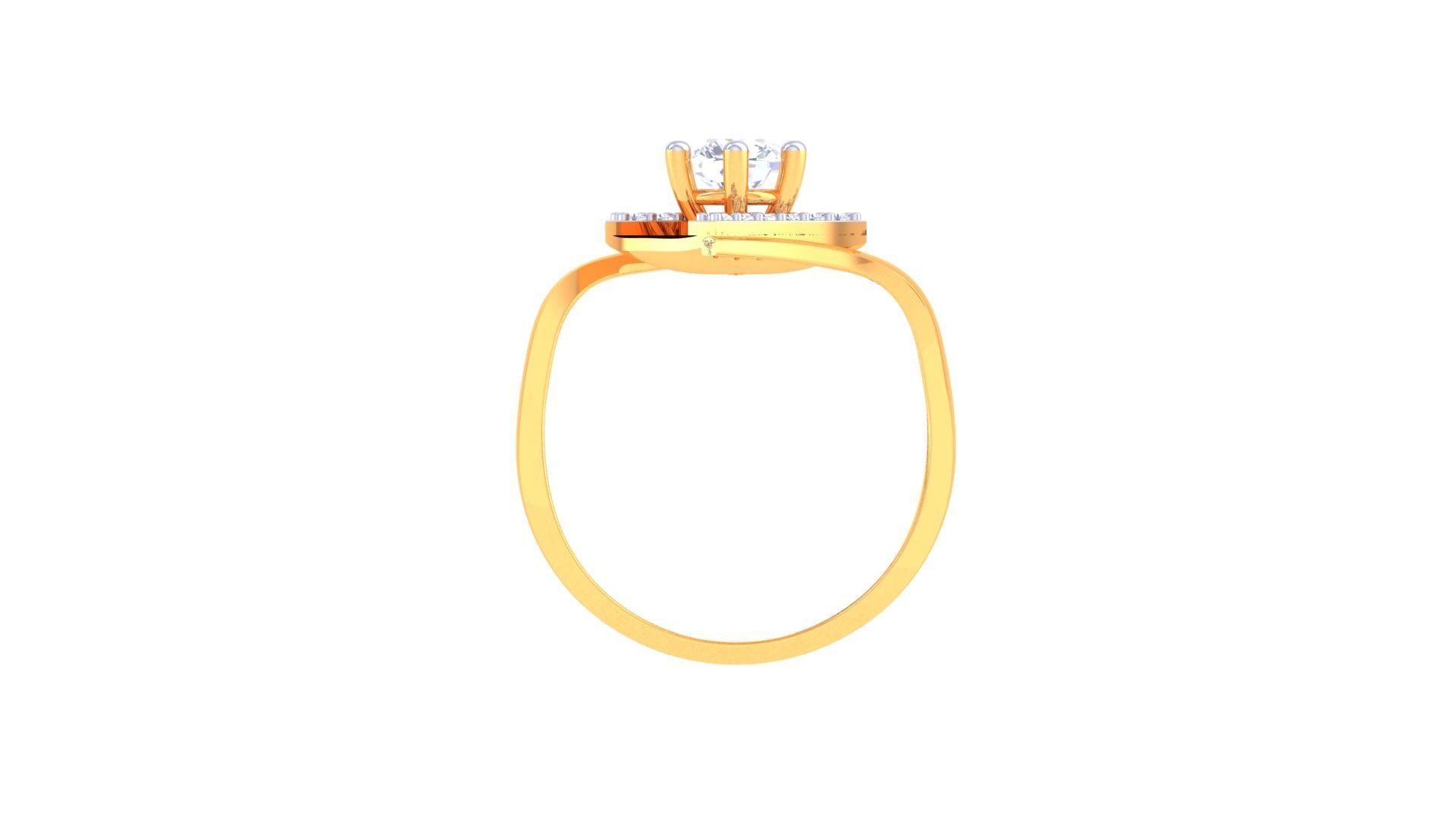 Solitaire Ring - 41 3D print model_3